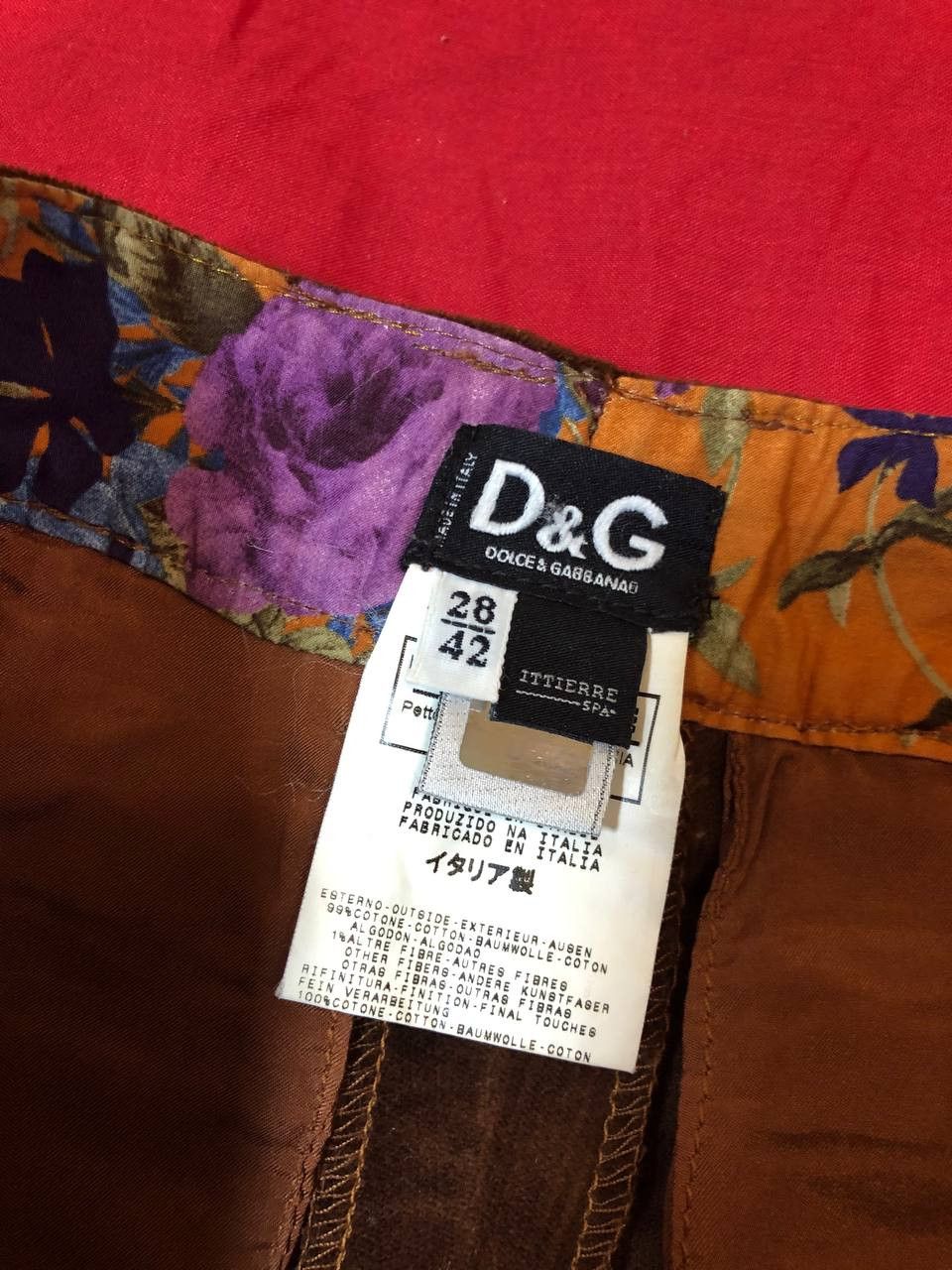 Dolce & Gabbana Vintage Dolce Gabbana Velvet flared Pants Women's Size 28" / US 6 / IT 42 - 2 Thumbnail