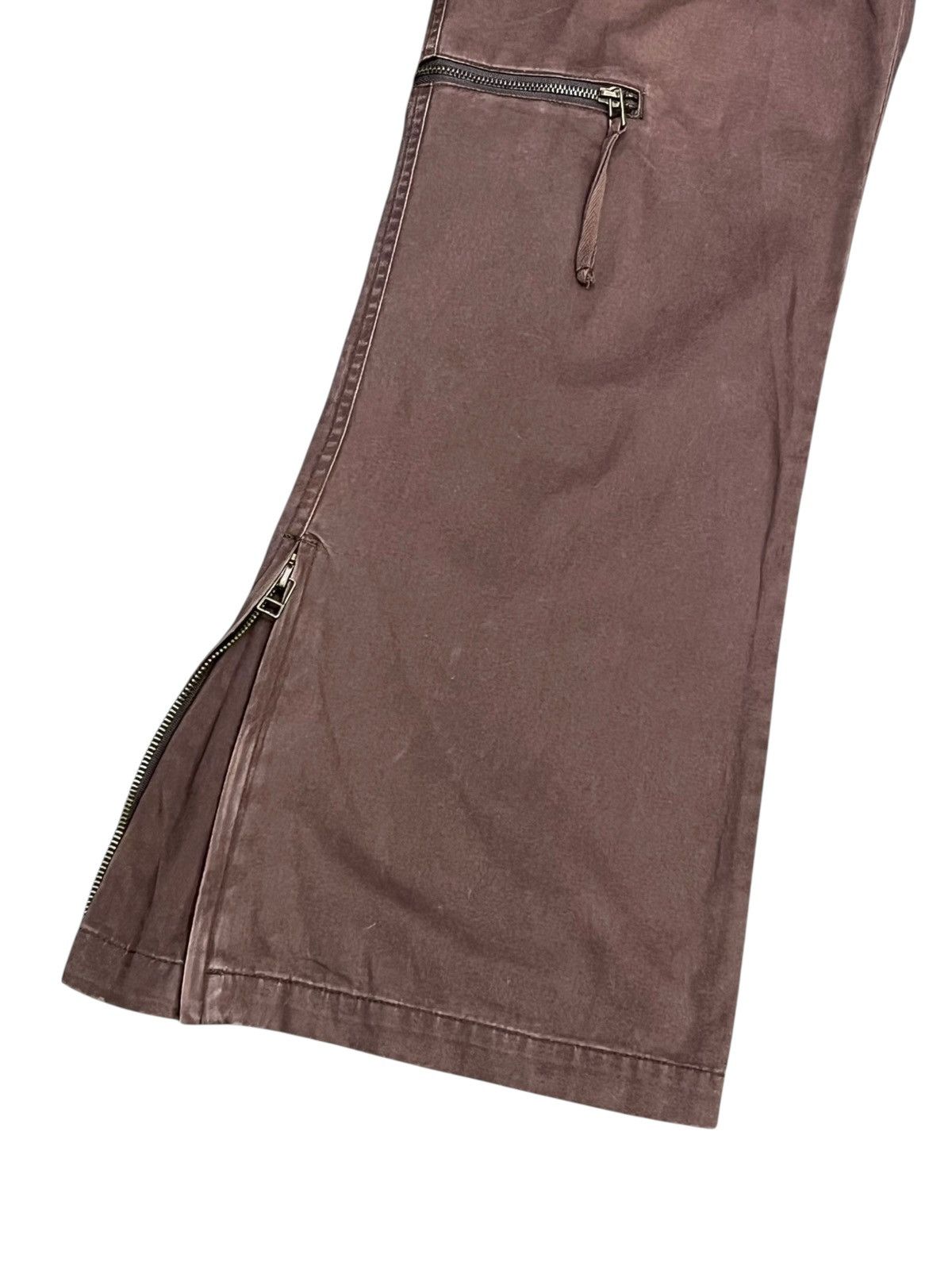 Duckie Brown Vintage LUCY Khaki Brown Multi-pocket Flare Cargo Pants Size US 33 - 4 Thumbnail