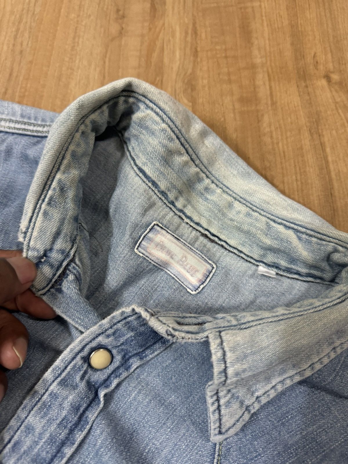 Blue Blue Japan × Vintage BLUE BLUE JAPAN WESTERN DENIM SHIRT Size US L / EU 52-54 / 3 - 3 Thumbnail