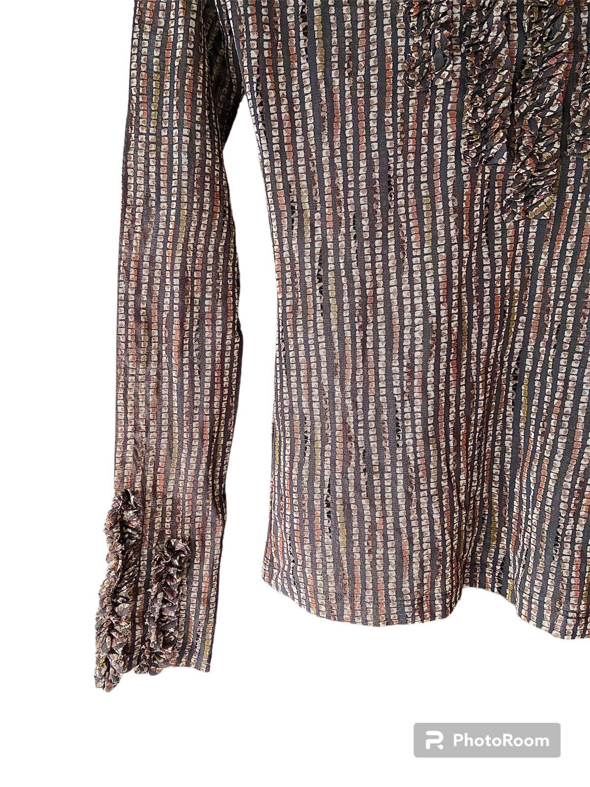 Hanae Mori HANAE MORI MESH TOP LONG SLEEVE Size US S / EU 44-46 / 1 - 7 Thumbnail