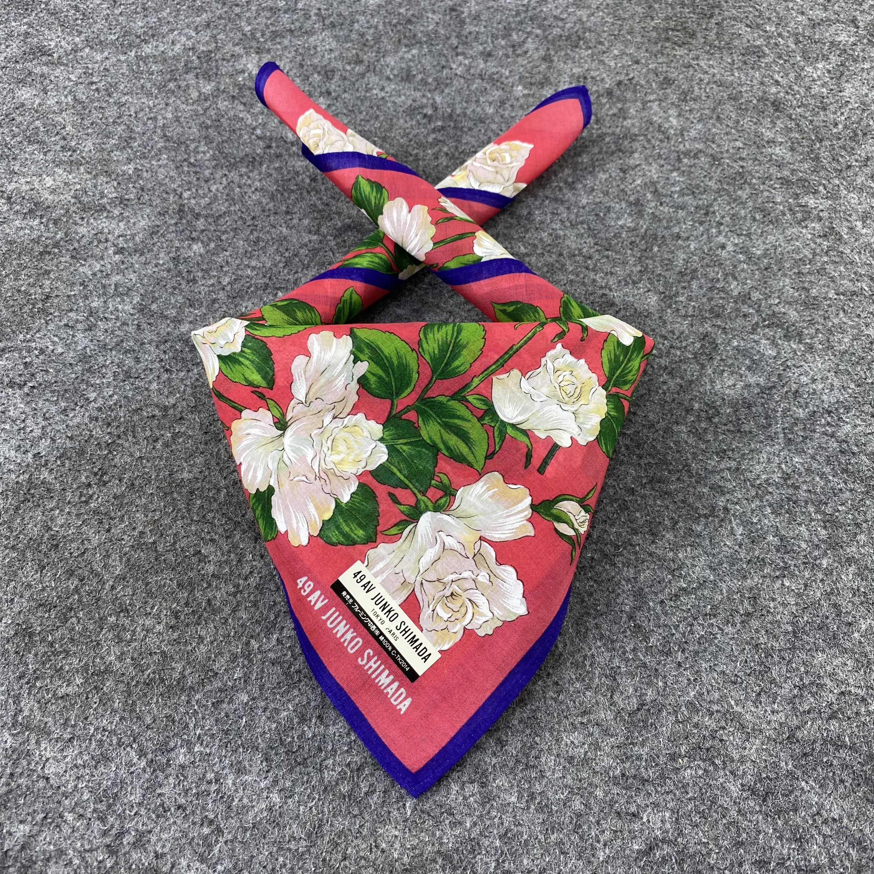 Japanese Brand 49 AV Junko Shimada Handkerchief /Bandana /Neckerchief-B1270 Size ONE SIZE - 2 Thumbnail