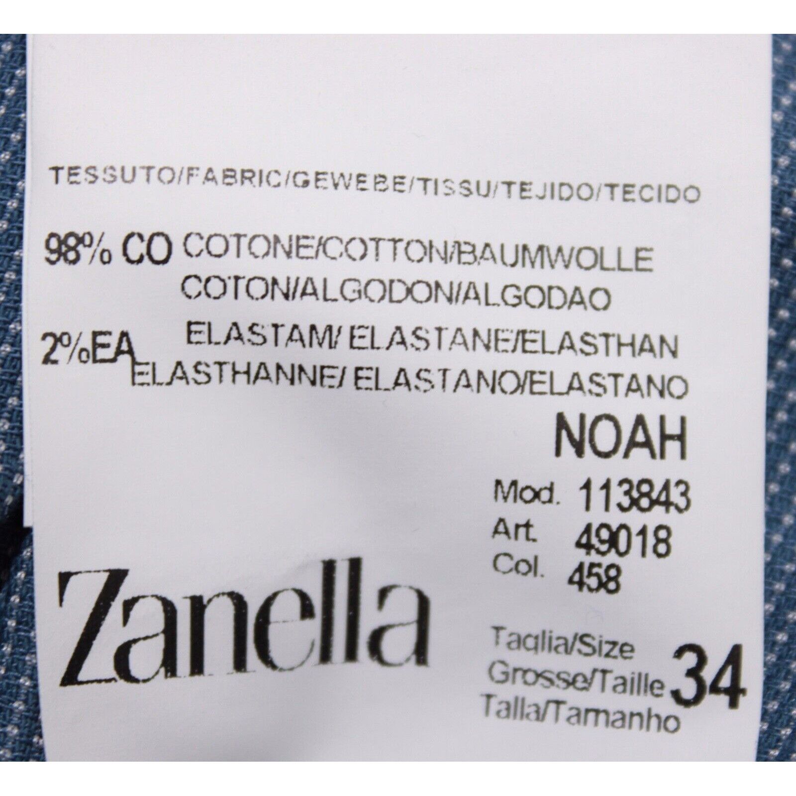 Zanella Zanella New with tags Chino Size 34 US In Blue Size US 34 / EU 50 - 6 Thumbnail