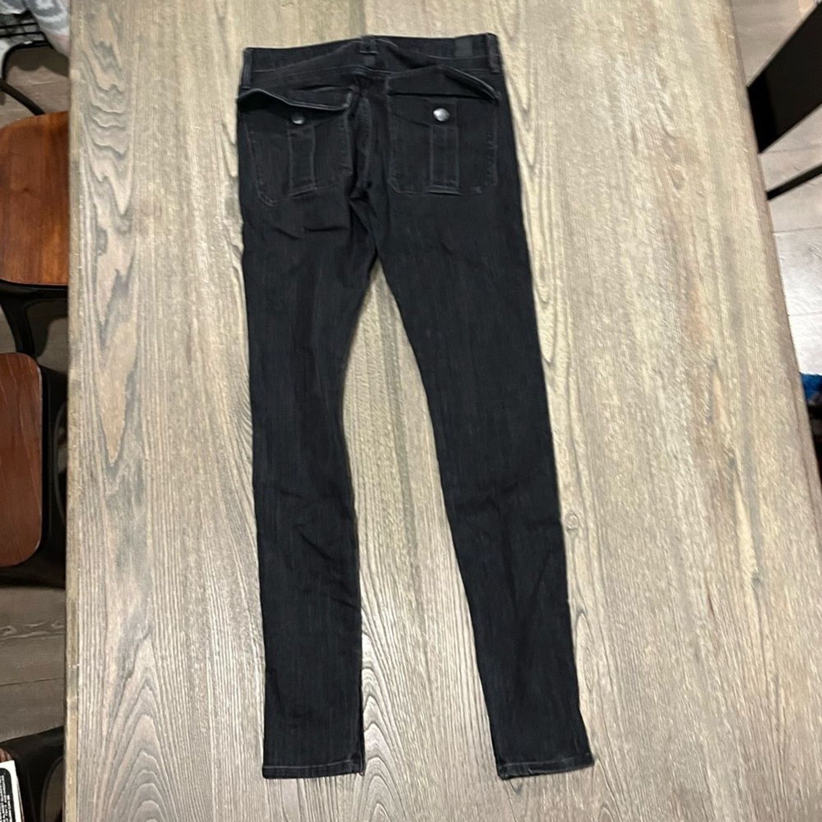 Vince Vince Skinny Jeans Mid Rise Zip Hem Denim Cotton Blend Sz 27 Size 27" / US 4 / IT 40 - 12 Thumbnail