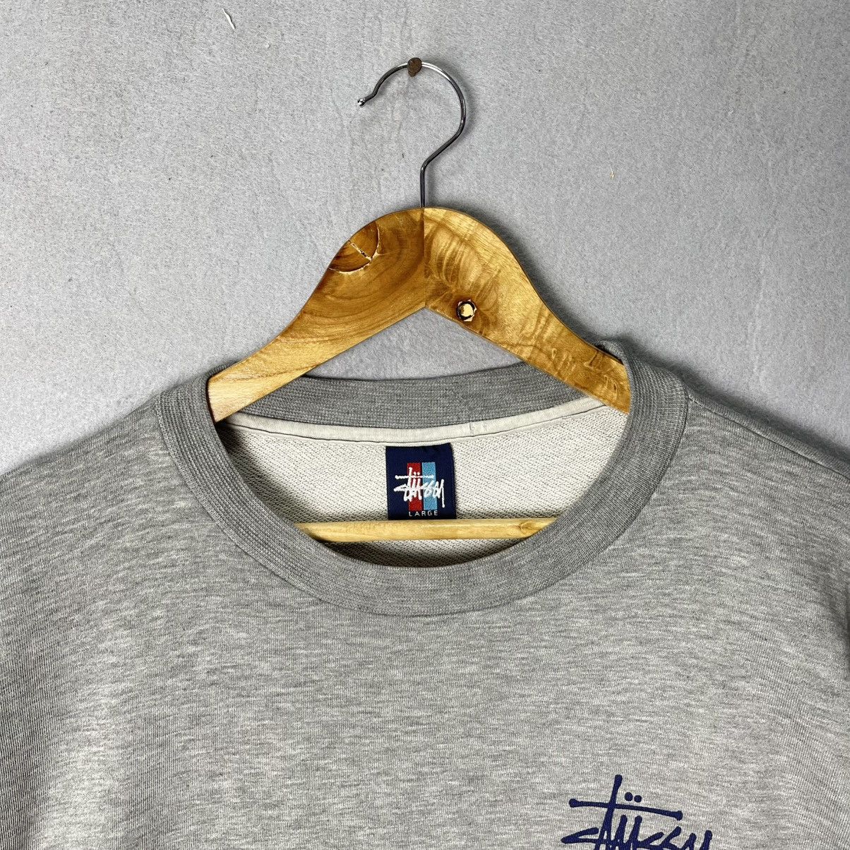 Stussy Vintage Stüssy Big Script Back Print Sweatshirt Made in USA Size US L / EU 52-54 / 3 - 4 Thumbnail