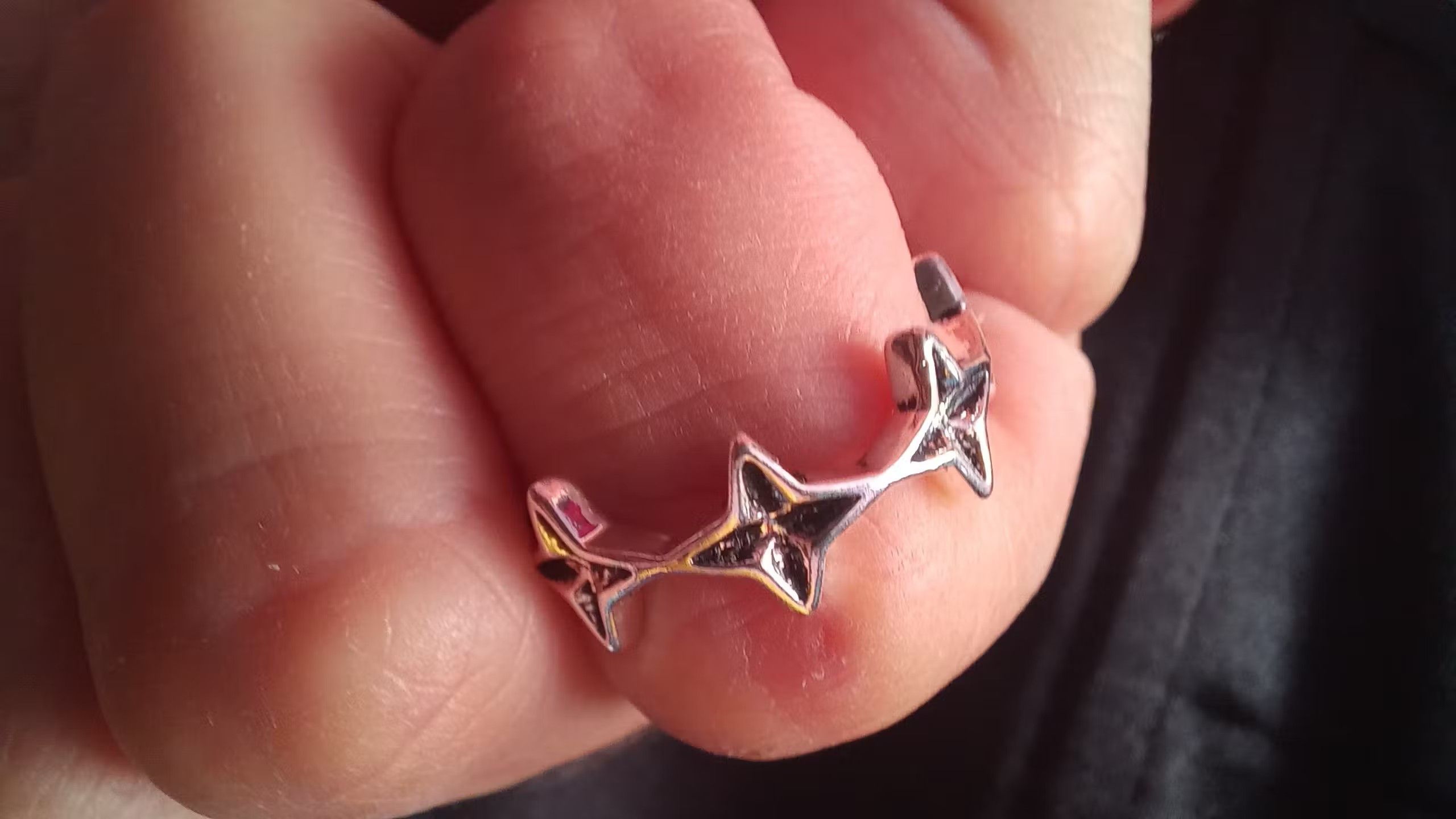 Jewelry Minimalist Irregular Stars Opening Ring Size ONE SIZE - 3 Thumbnail