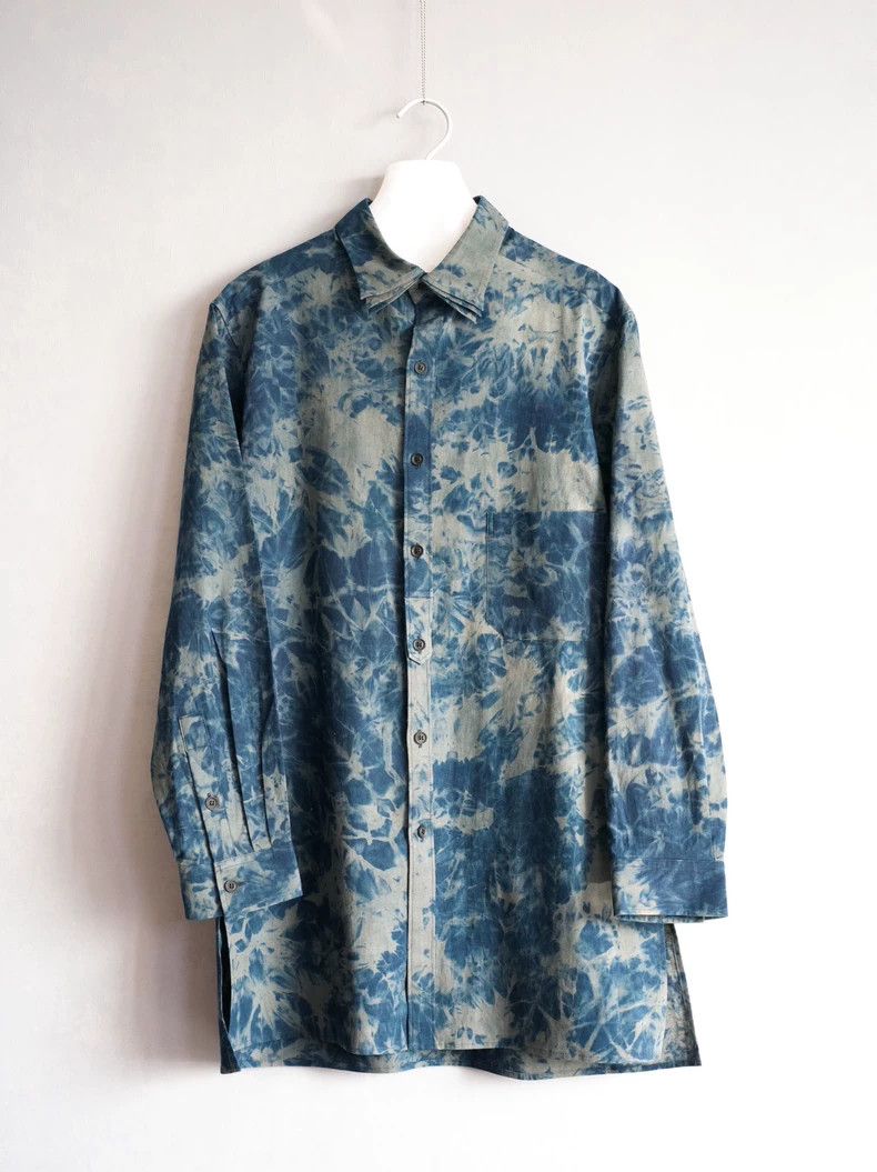 Yohji Yamamoto Yohji Yamamoto23 AW Flake Inked Triple Neck Shirt 2503-Next Size US M / EU 48-50 / 2 - 1 Thumbnail
