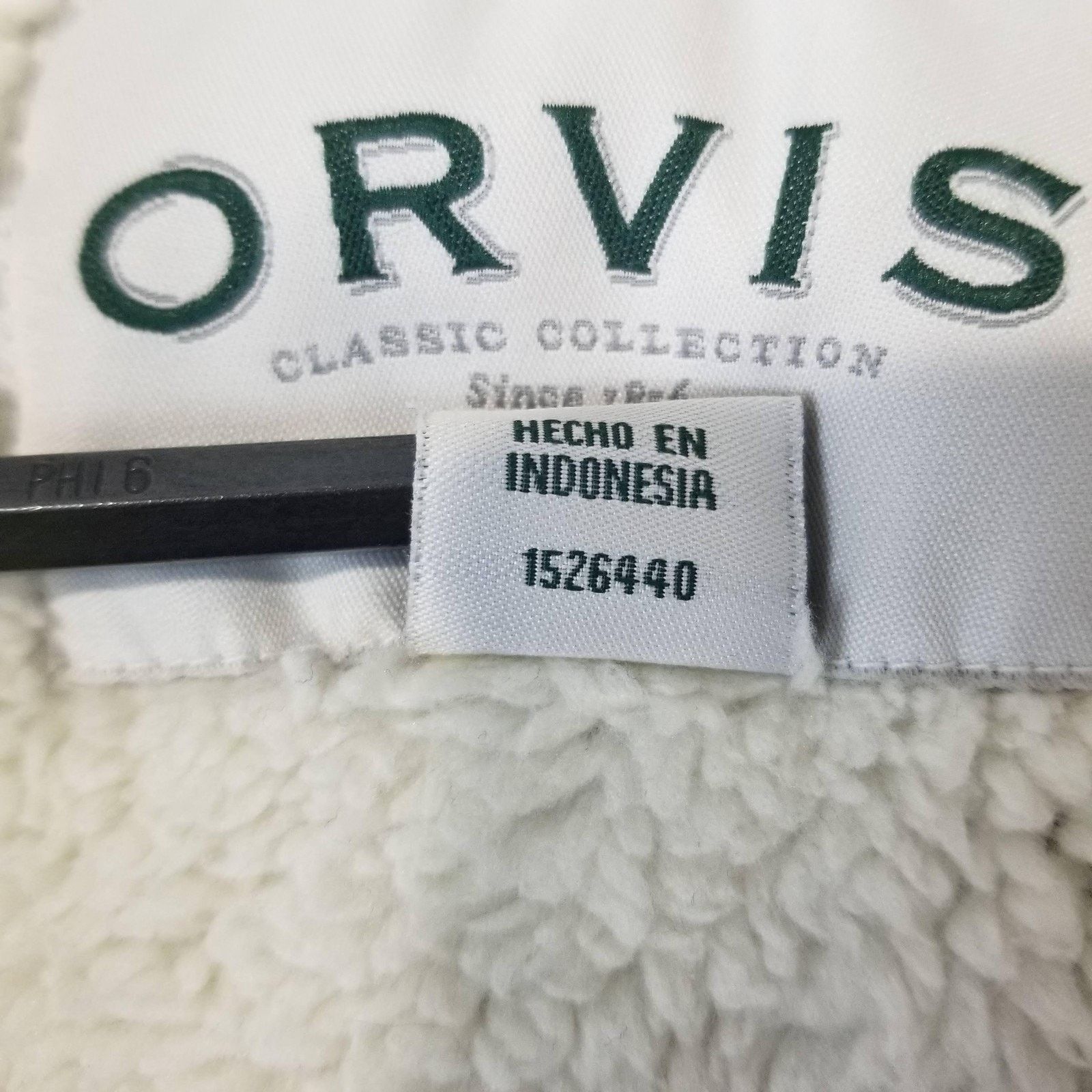 Orvis Orvis Pullover Sweater Mens Large Gray Sherpa Quarter Zip Size US L / EU 52-54 / 3 - 9 Thumbnail