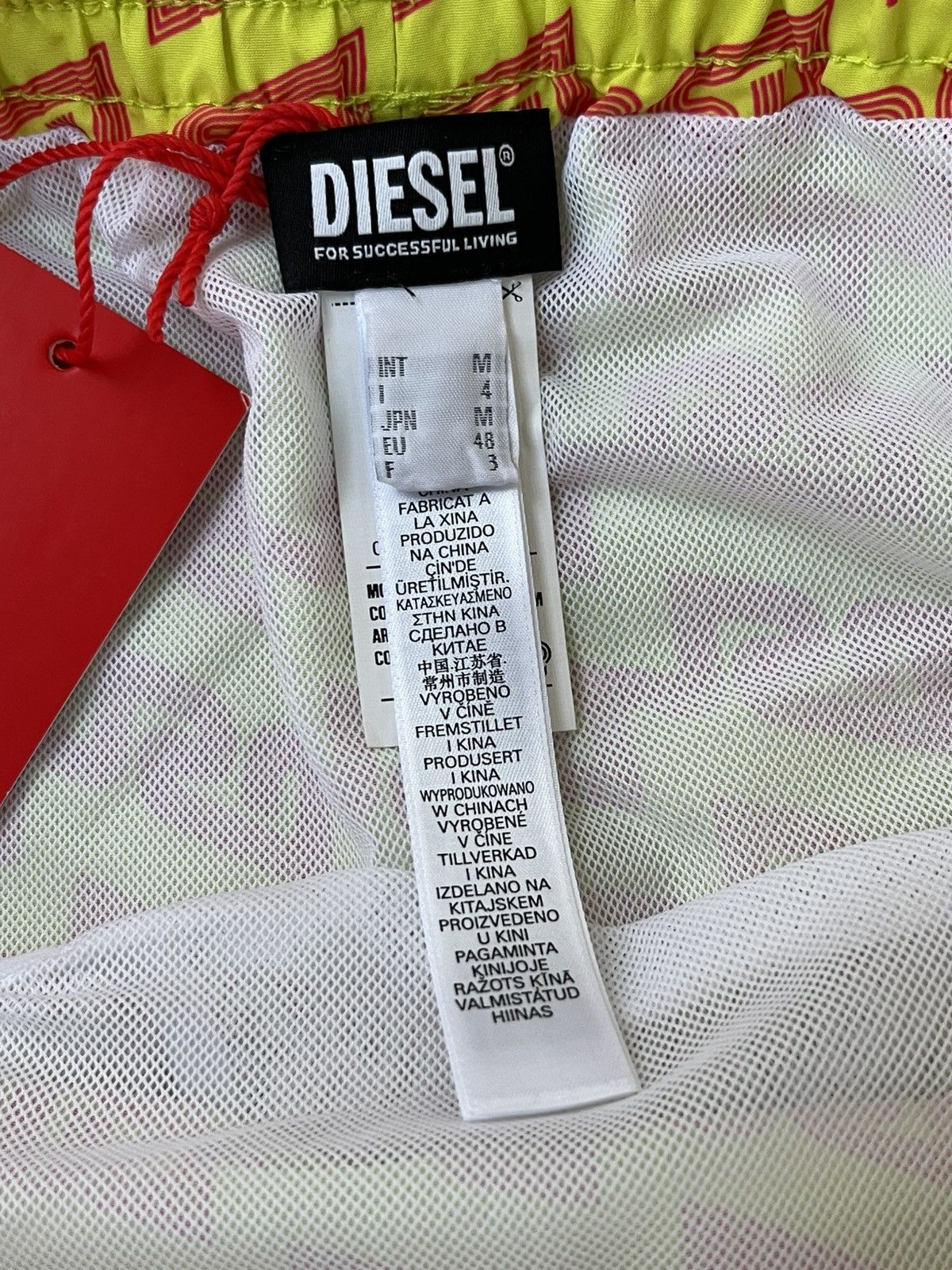 Diesel !DS! SS23 Diesel BMBX-Nico Boxer Monogram Yellow Shorts Size US 32 / EU 48 - 9 Thumbnail