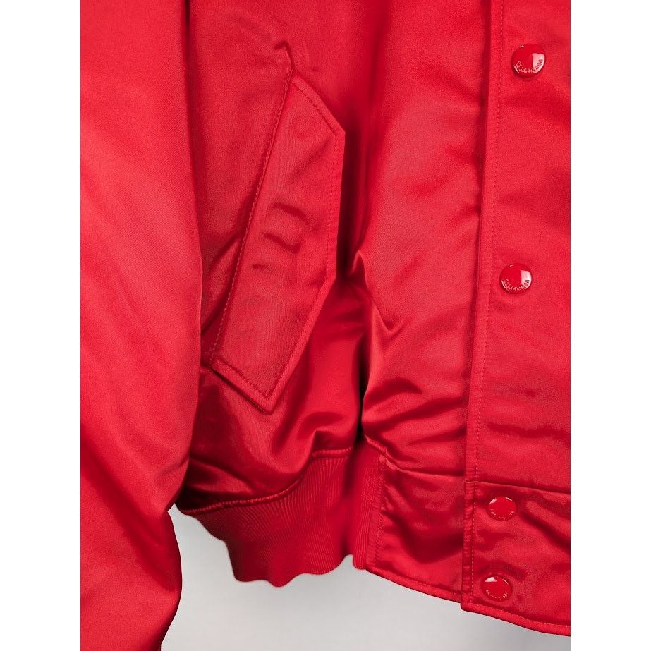 Balenciaga o1rshd1 Oversize Bomber Jacket in Red Size US S / EU 44-46 / 1 - 7 Thumbnail