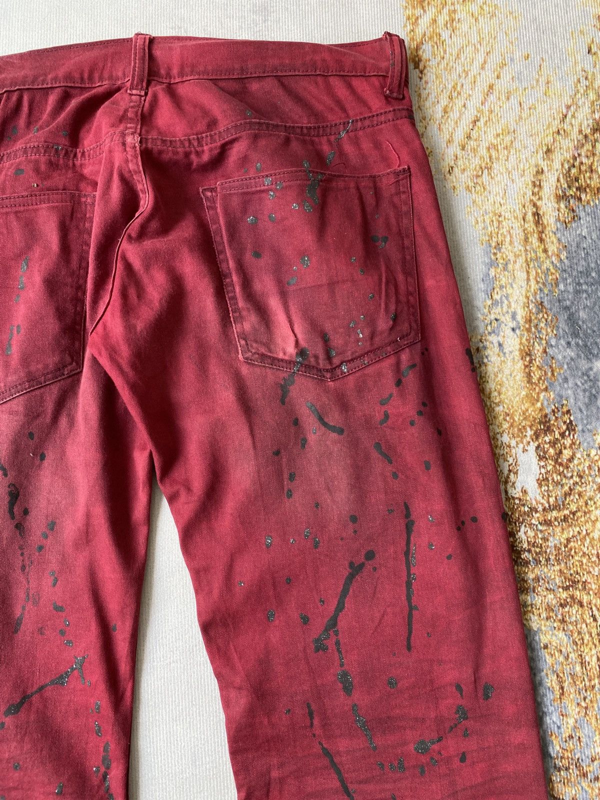 If Six Was Nine Flared K.U.I Japan Splatter Design Pant Size US 32 / EU 48 - 16 Thumbnail