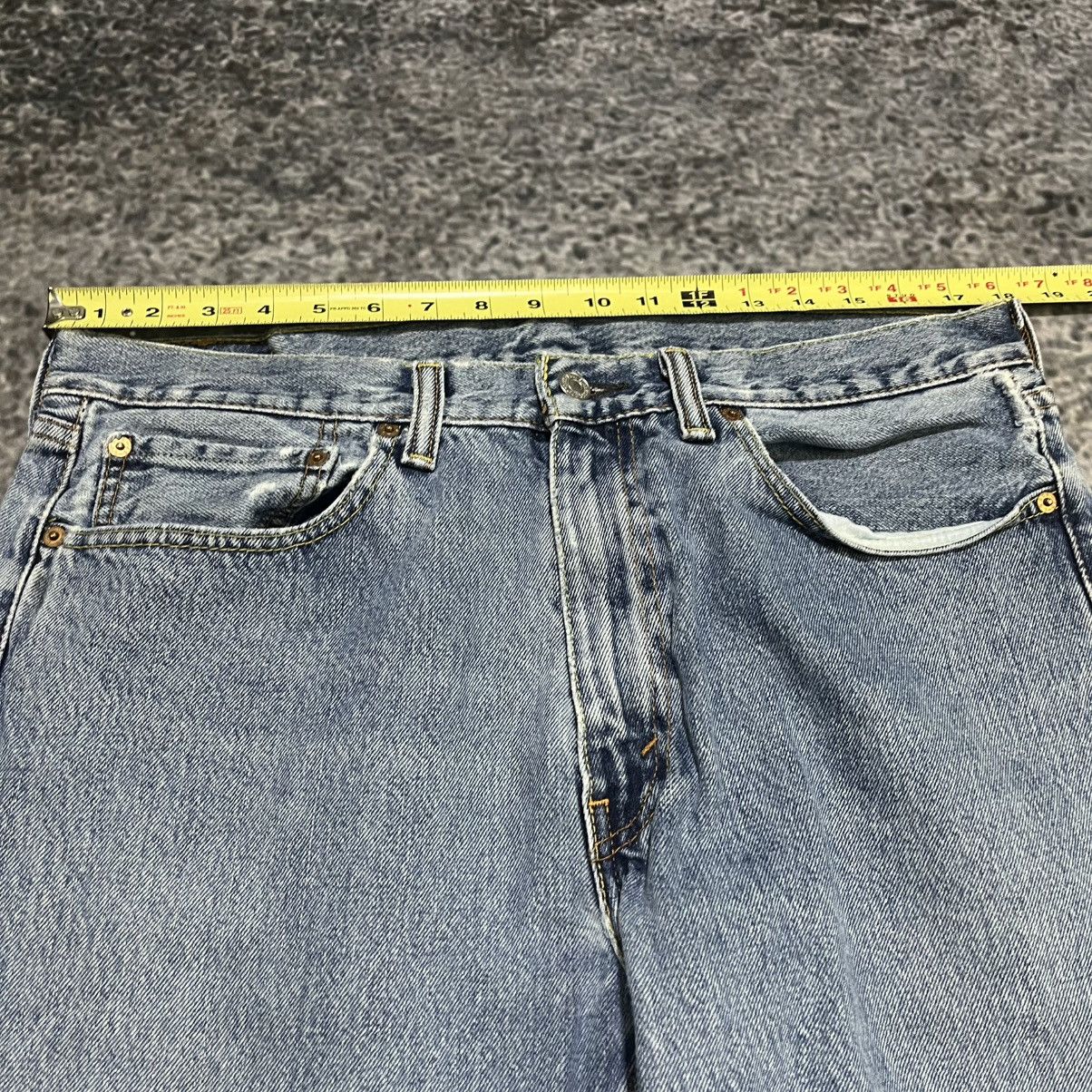 Levi's Vintage Levi's 505 Grunge Skater 2000s Blue Jeans 35x32 Size US 35 - 12 Thumbnail