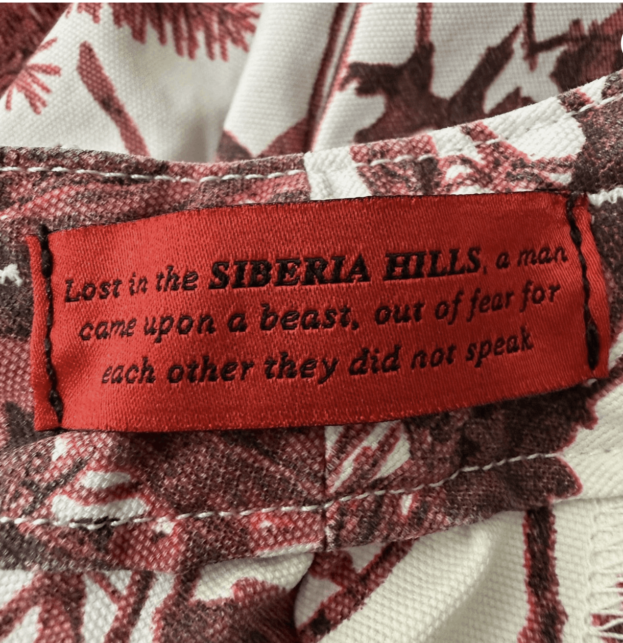 Siberia Hills Siberia Hills Blood Tree Printed Straight Leg Cotton Jean Size US 32 / EU 48 - 7 Thumbnail