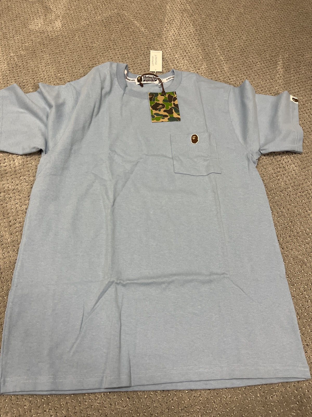 Bape Ape Head One Point Pocket Tee Size US M / EU 48-50 / 2 - 1 Thumbnail