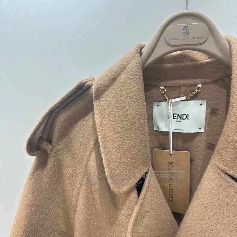 Fendi Fendi Camel Long Coat Size S / US 4 / IT 40 - 5 Thumbnail