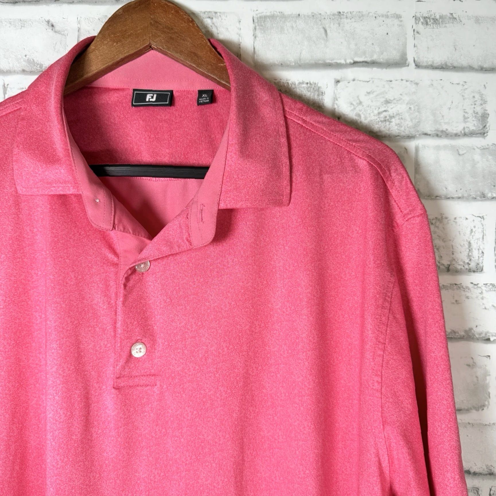 Footjoy VINTAGE FootJoy Polo Shirt Men XL Pink Athletic Golf Fashion Size US XL / EU 56 / 4 - 2 Thumbnail