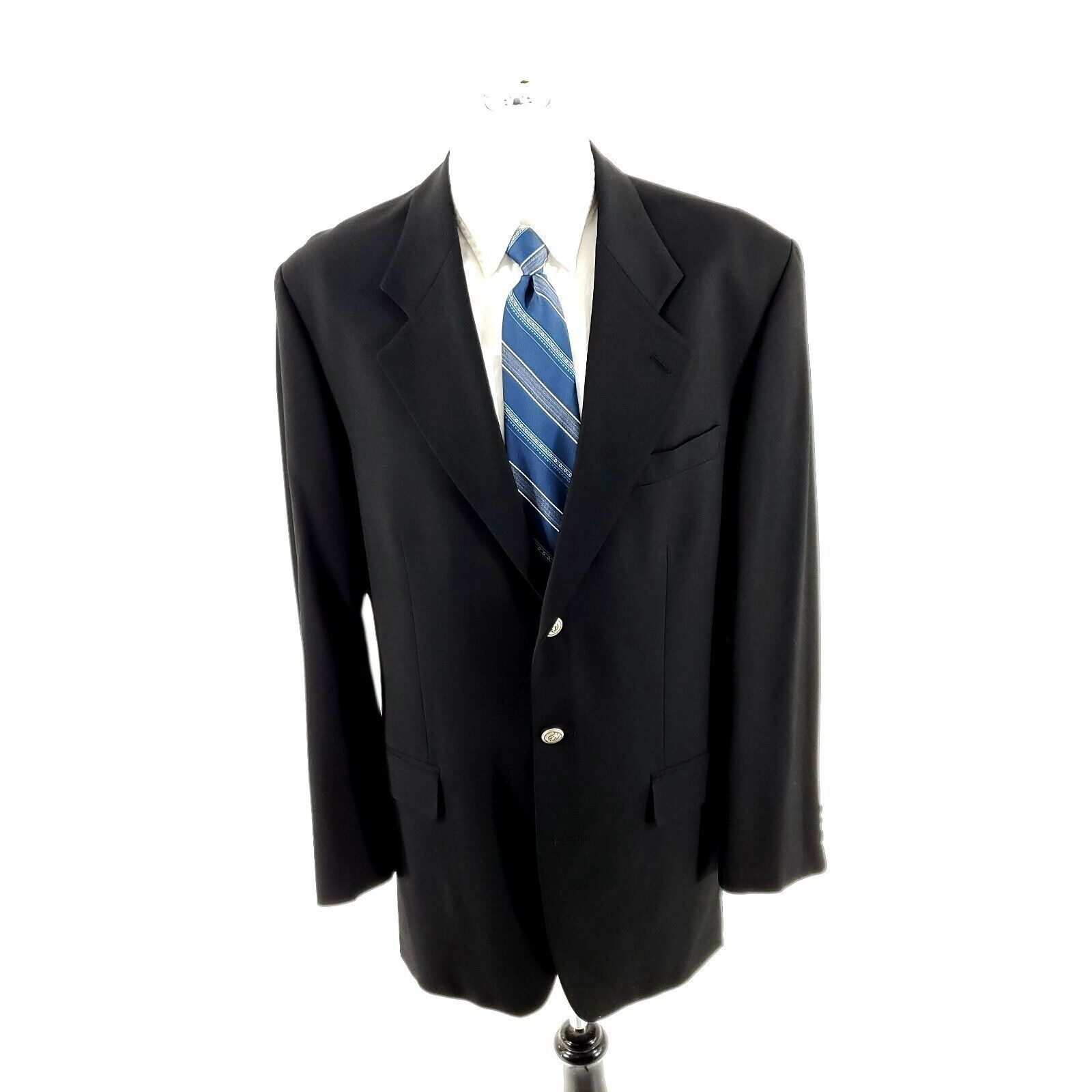 Joseph & Feiss Joseph & Feiss Internatioinal Wool 3 Silver Button Blazer 40 Size 40L - 3 Thumbnail