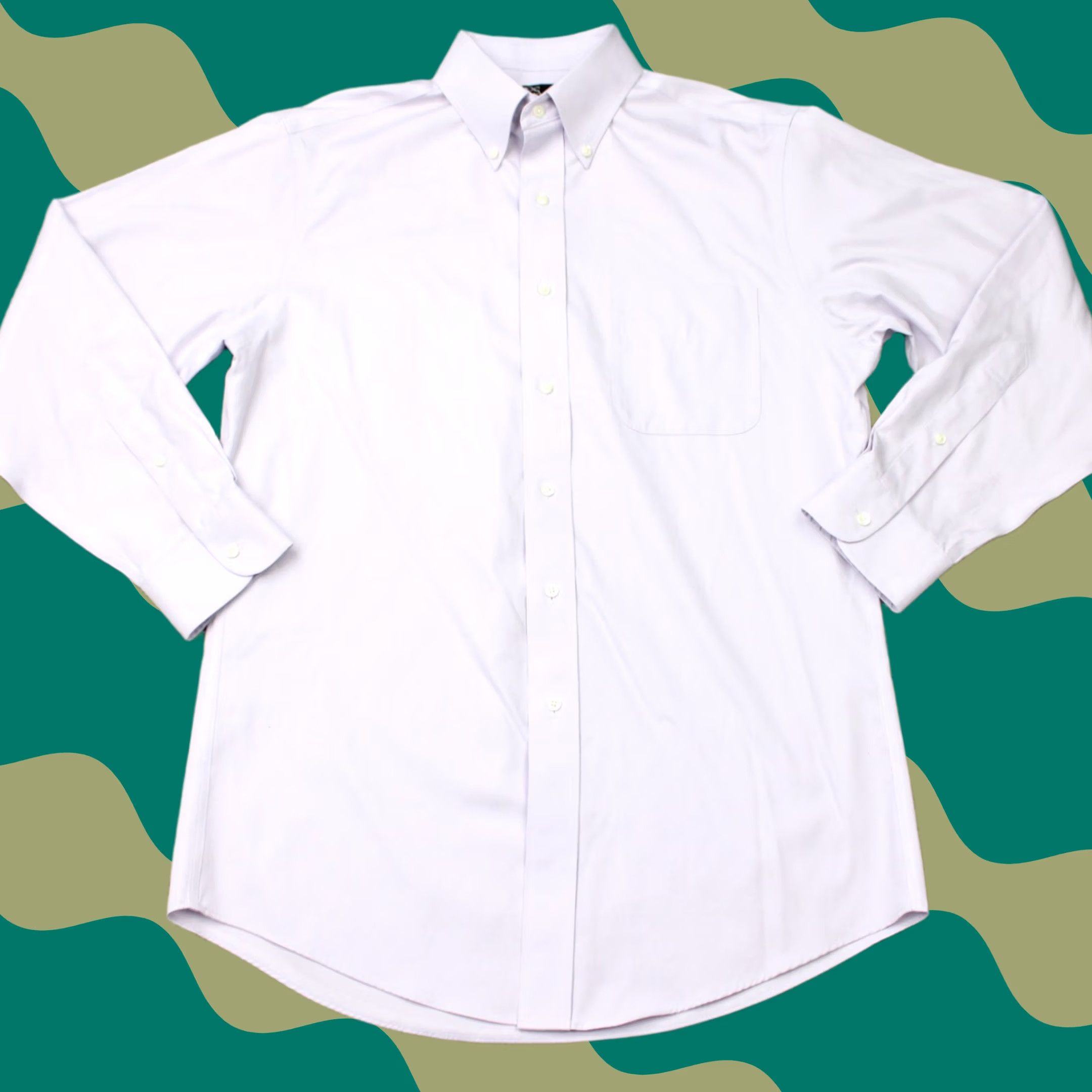 Jos. A. Bank Jos. A. Bank Shirt Mens 15 1/2 33 Purple Traveler Tailored Fit Cotton Long Sleeve Shirt Size US L / EU 52-54 / 3 - 1 Thumbnail
