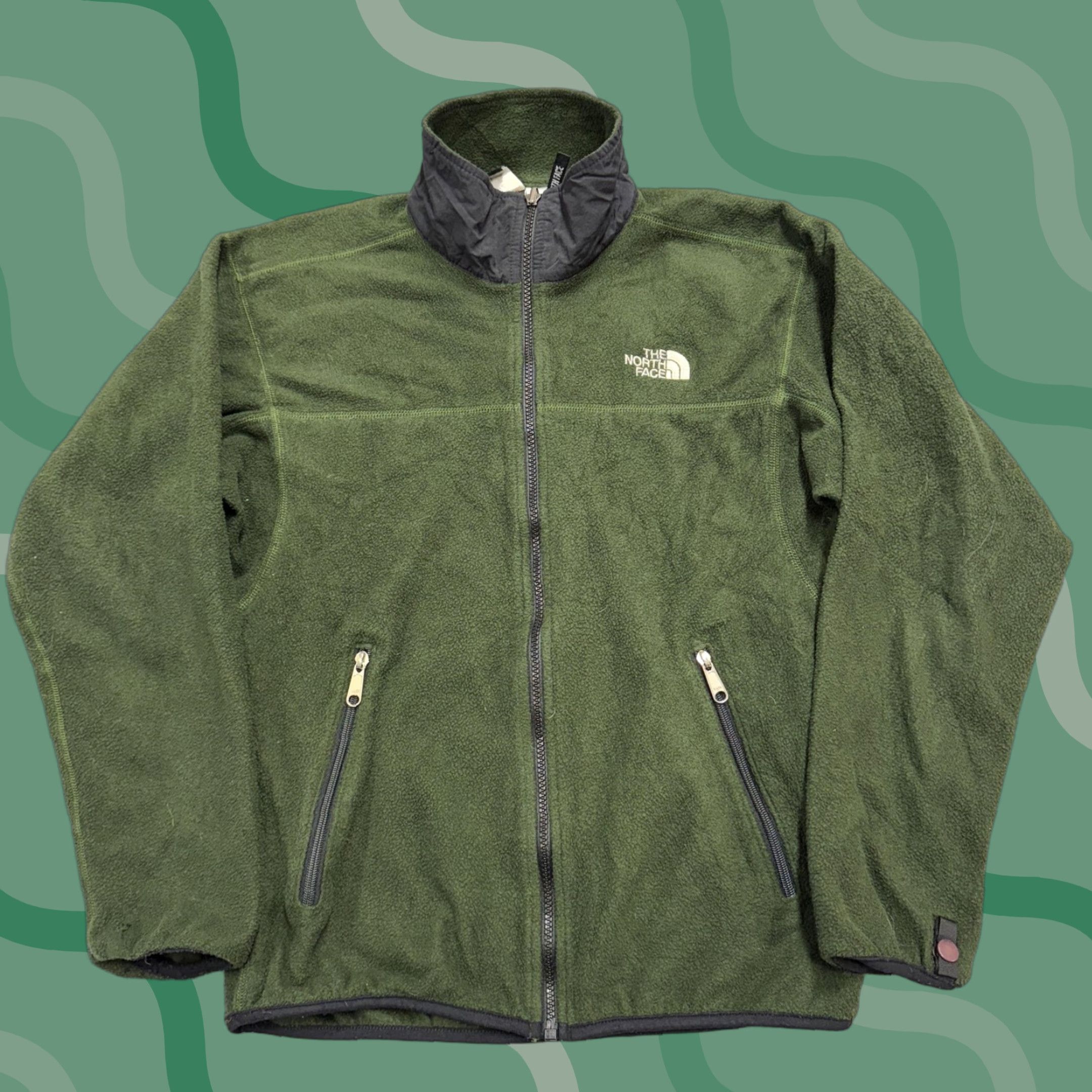 The North Face The North Face Jacket Mens Small Green Fleece Full Zip Outdoor Hiking Vintage Size US S / EU 44-46 / 1 - 1 Thumbnail