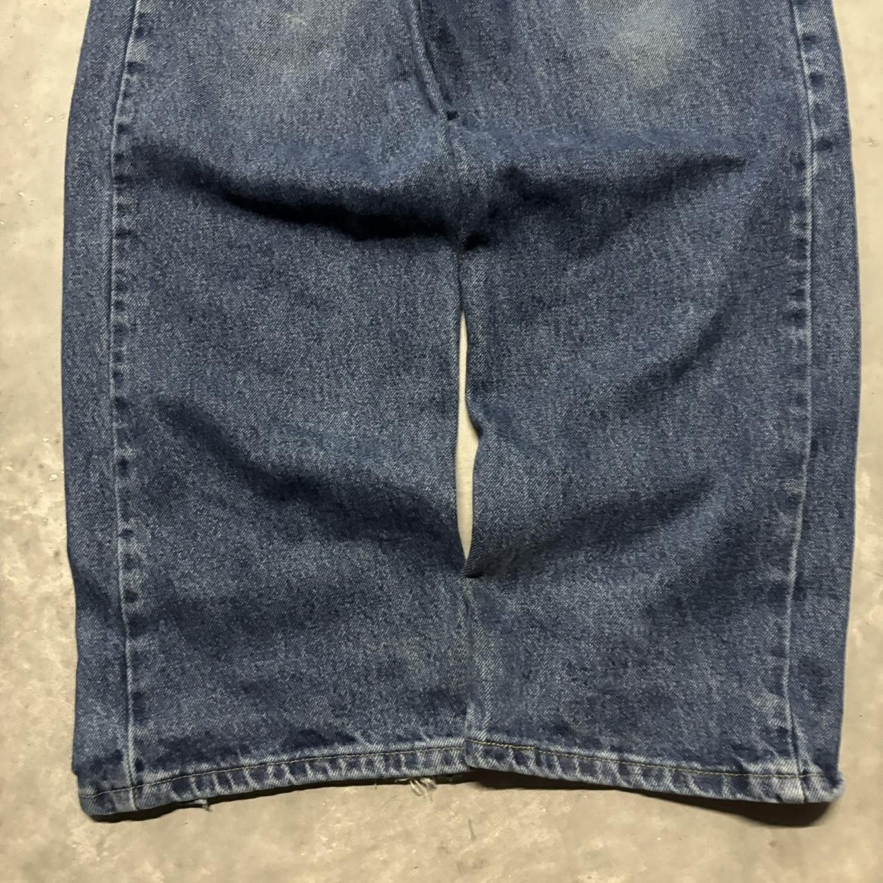 Japanese Brand × Vintage Crazy Vintage Y2K/2000s Grunge Dark Wash Distressed Denim Jeans! Size US 36 / EU 52 - 6 Thumbnail