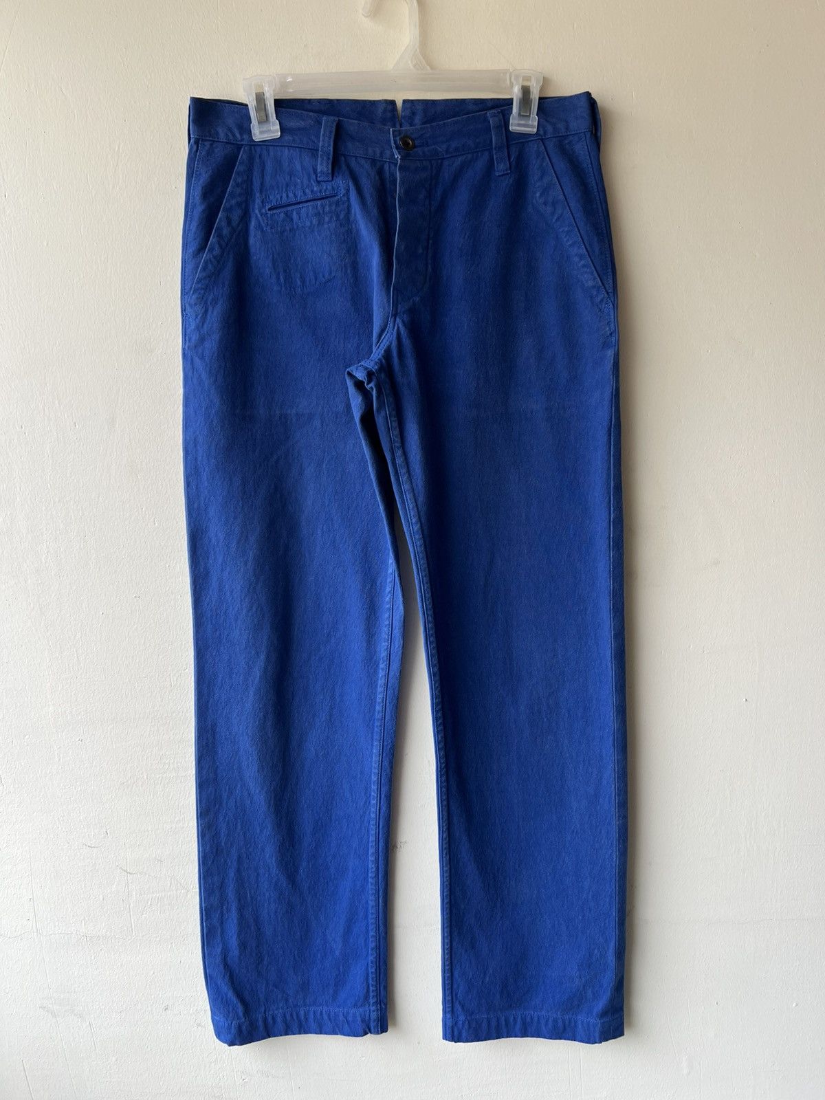 Schlussel Dejeuner Japan French Indigo Work Pant Trouser Cinch Back Size US 30 / EU 46 - 2 Thumbnail