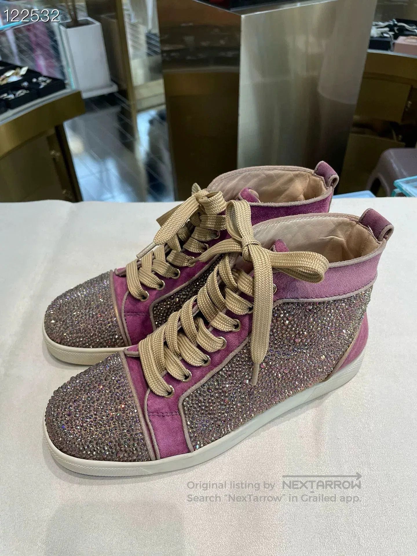 Christian Louboutin Full Diamond High. Size US 7.5 / IT 37.5 - 2 Thumbnail