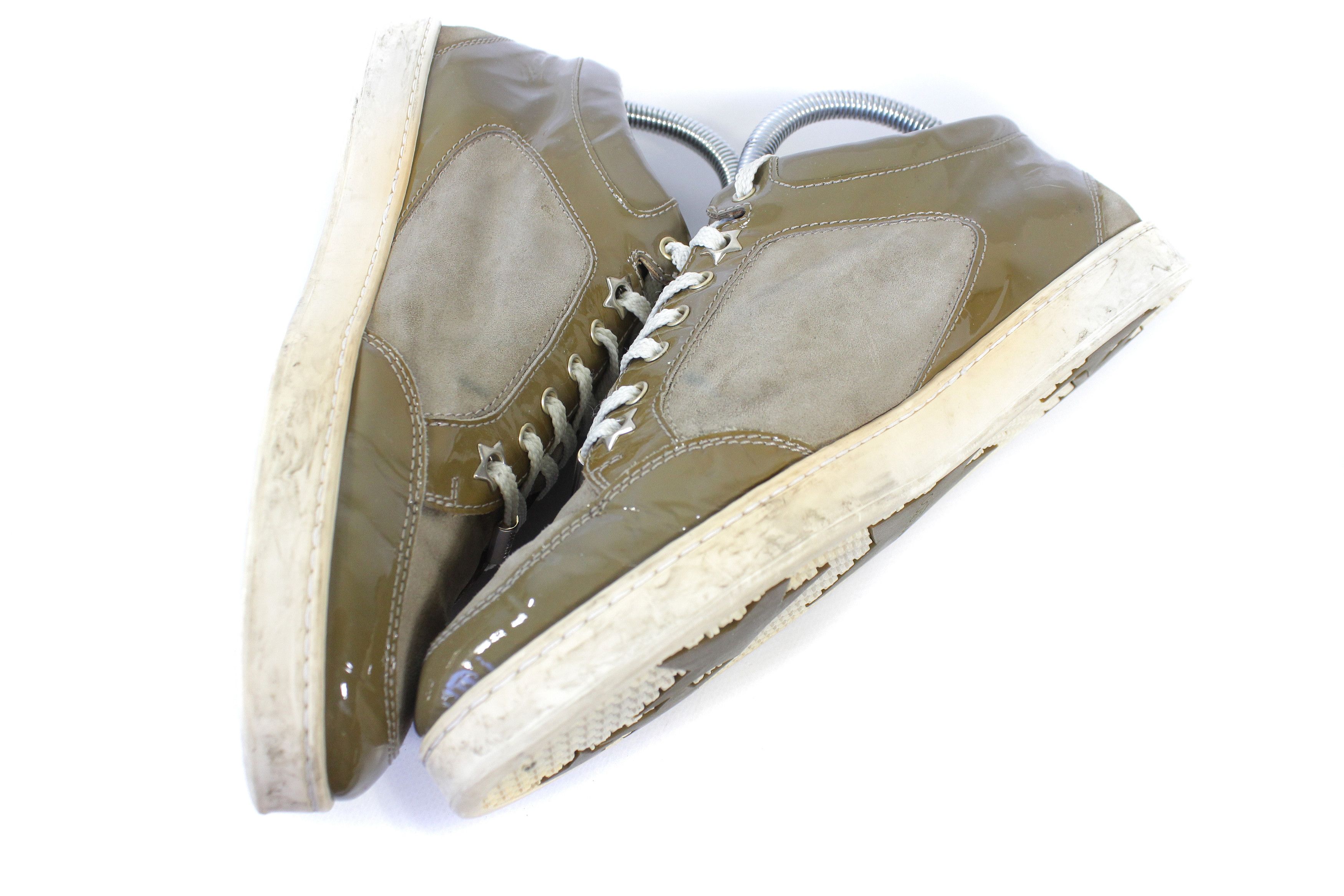 Jimmy Choo Patent Leather Suede Low Sneakers Size US 8.5 / IT 38.5 - 6 Thumbnail