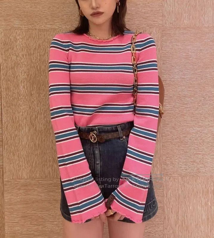 Louis Vuitton Louis Vuitton Pink Wool Knit Top for Women . Size XS / US 0-2 / IT 36-38 - 9 Thumbnail