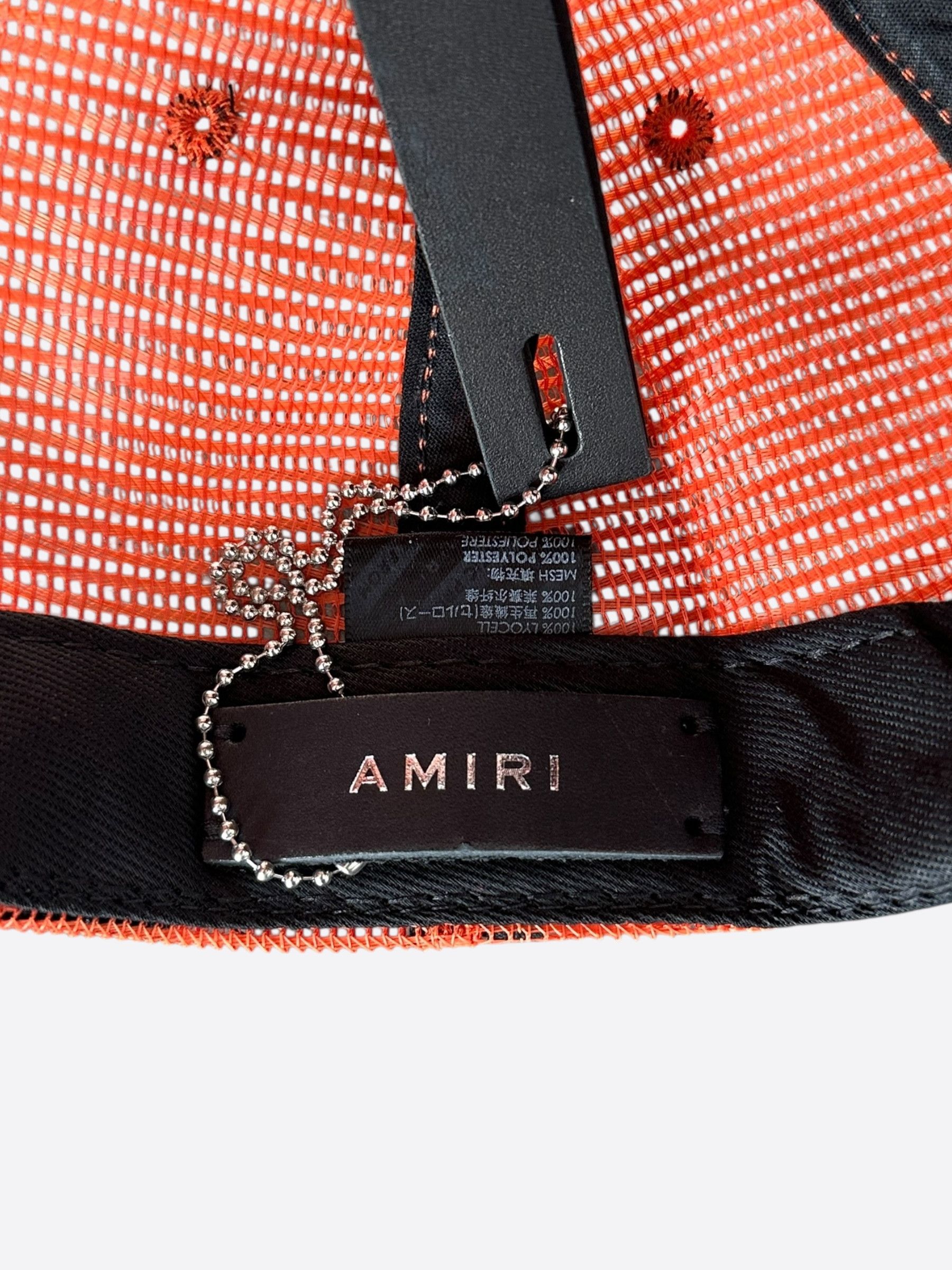 Amiri Amiri Orange & Black Arts District Trucker Hat Size ONE SIZE - 5 Thumbnail