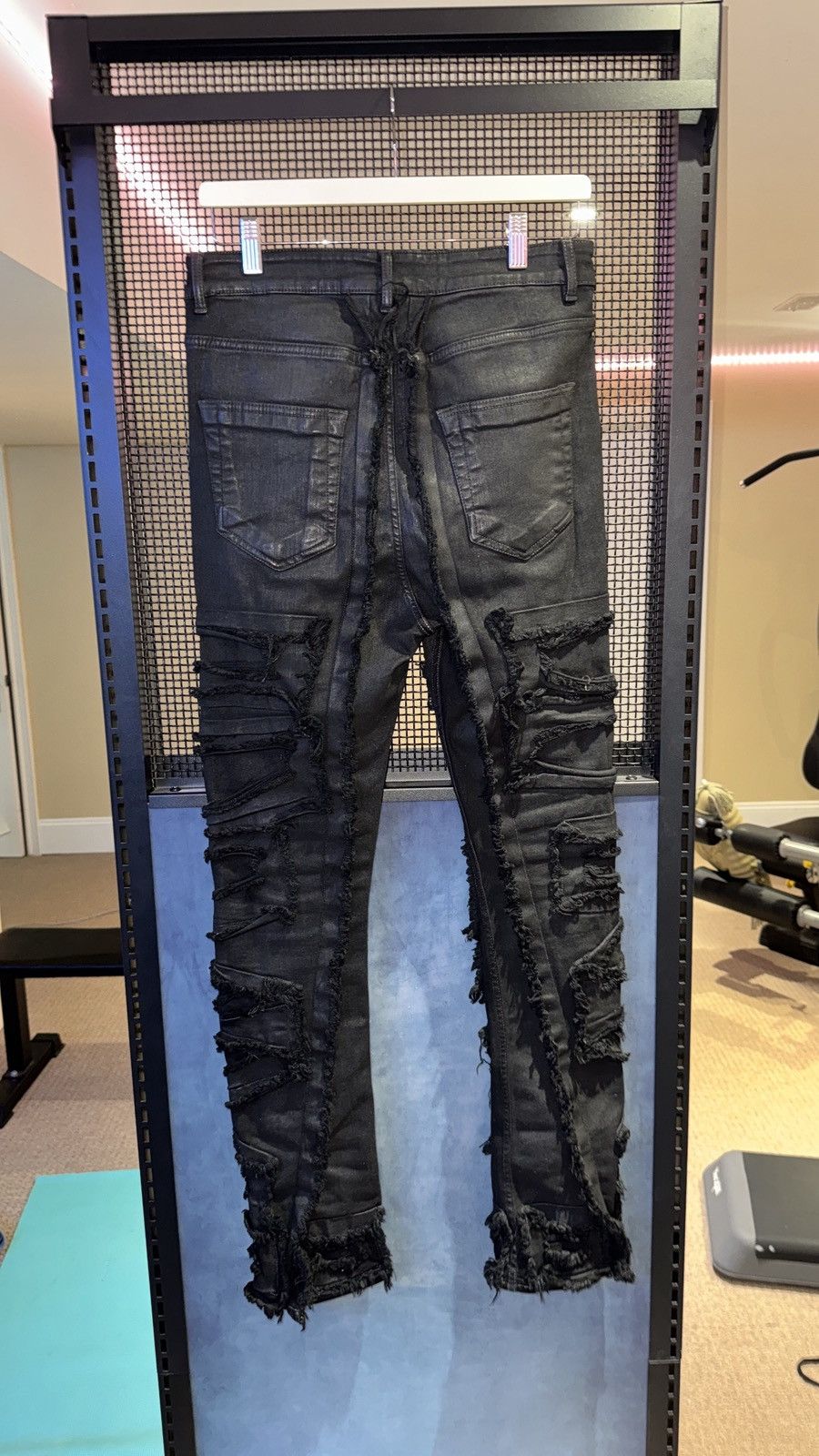 Rick Owens Rick Owens Distressed Detroit Cut Denim FW21 Size US 29 - 3 Thumbnail