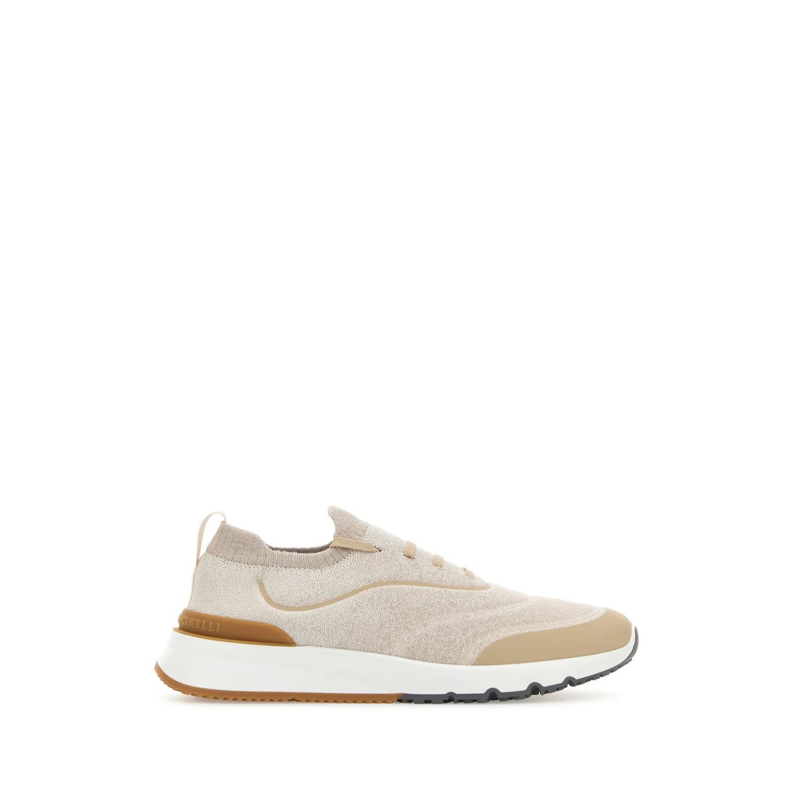 BRUNELLO CUCINELLI $1350 Beige Knit Runners Sneakers New & A