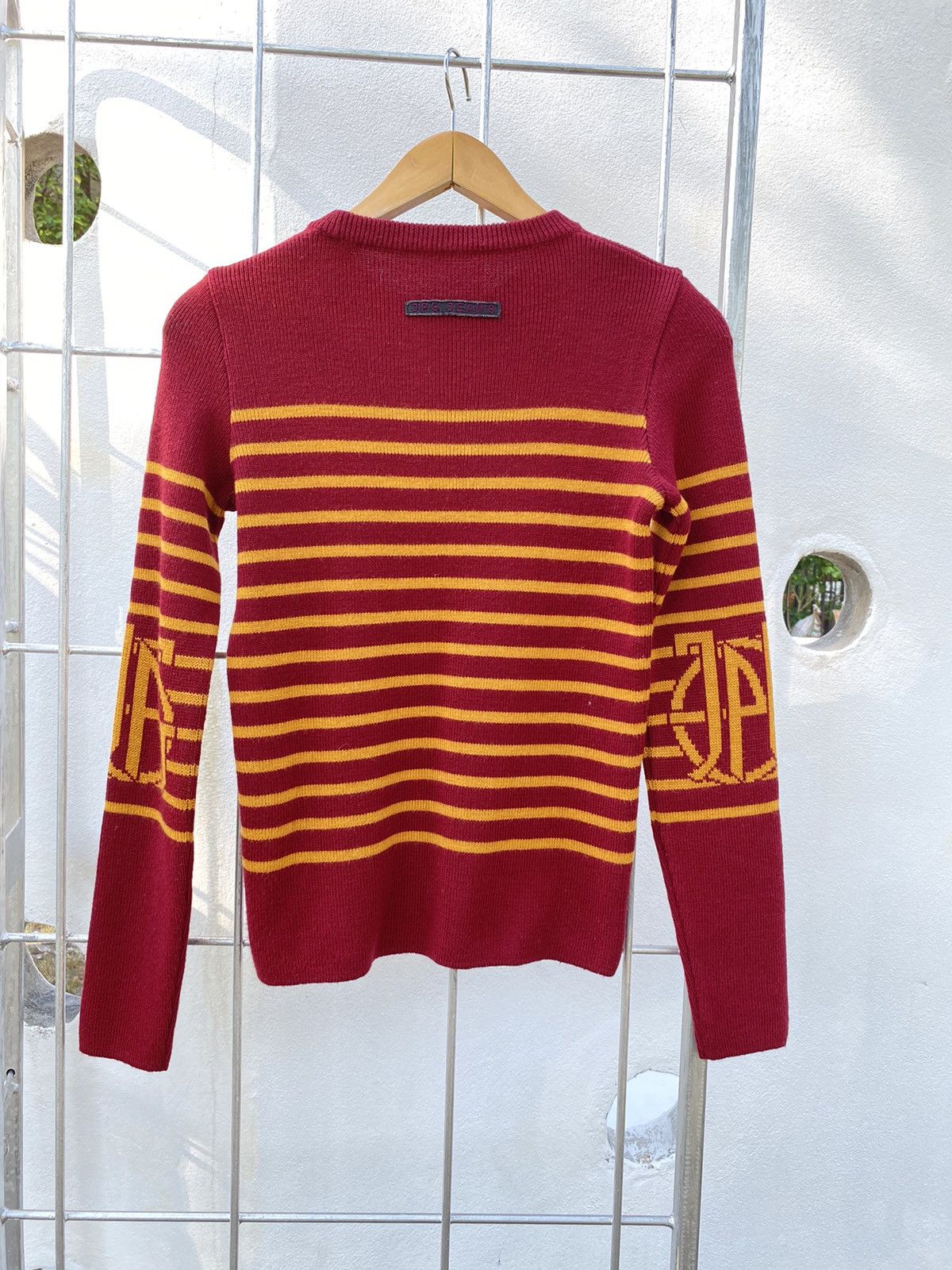 Jean Paul Gaultier Jean Paul Gaultier stripe/logo knitted sweater Size M / US 6-8 / IT 42-44 - 1 Thumbnail