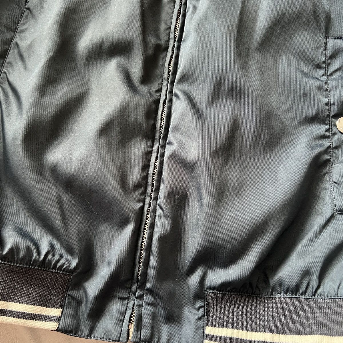 Prada 🔥🔥 Prada Nylon Gabardine Bomber Jacket Size US L / EU 52-54 / 3 - 10 Thumbnail