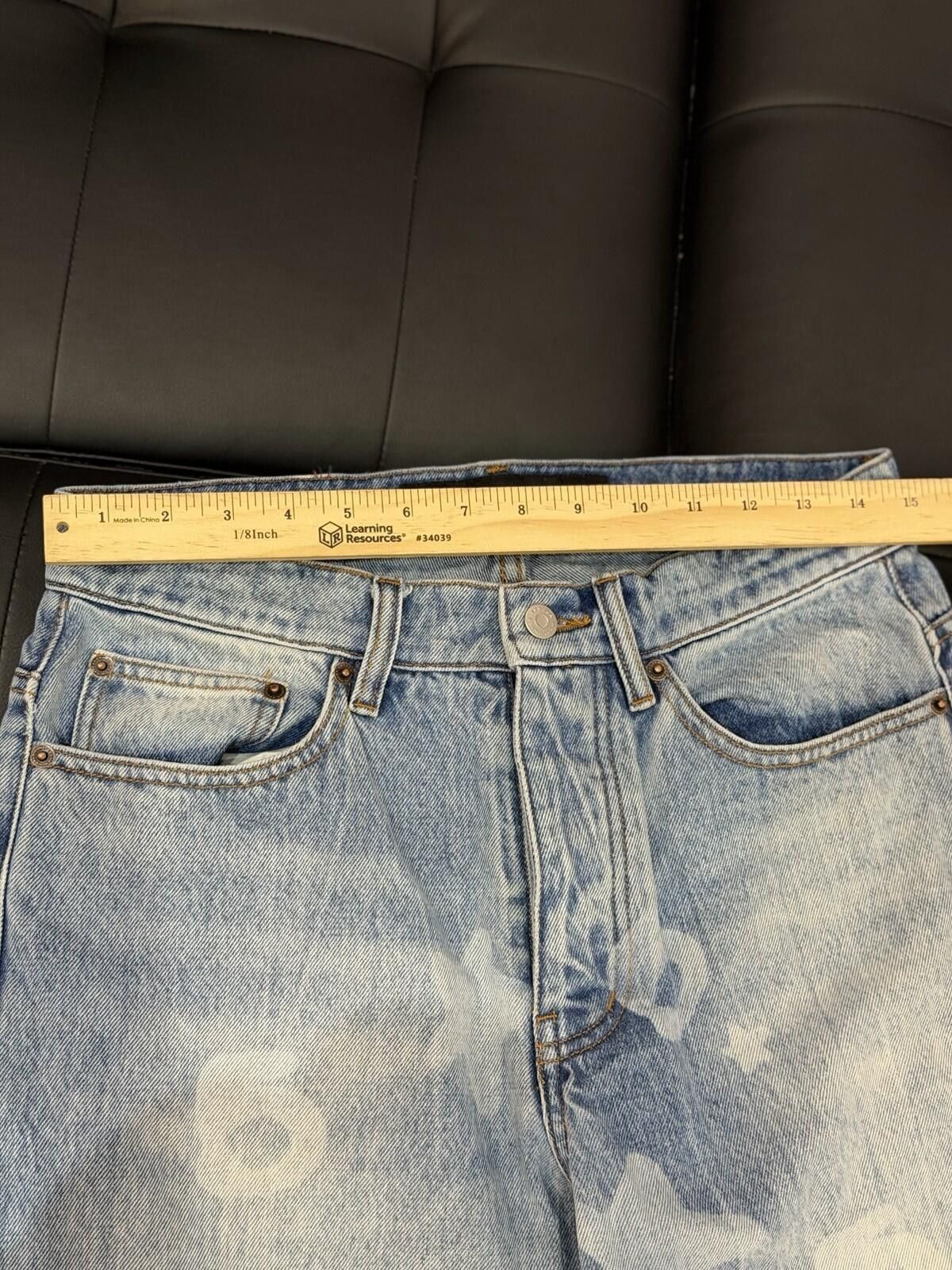 Sp5der Sp5der Men's Star Pattern Denim Jeans Button Zip (30) Size US 30 / EU 46 - 9 Thumbnail