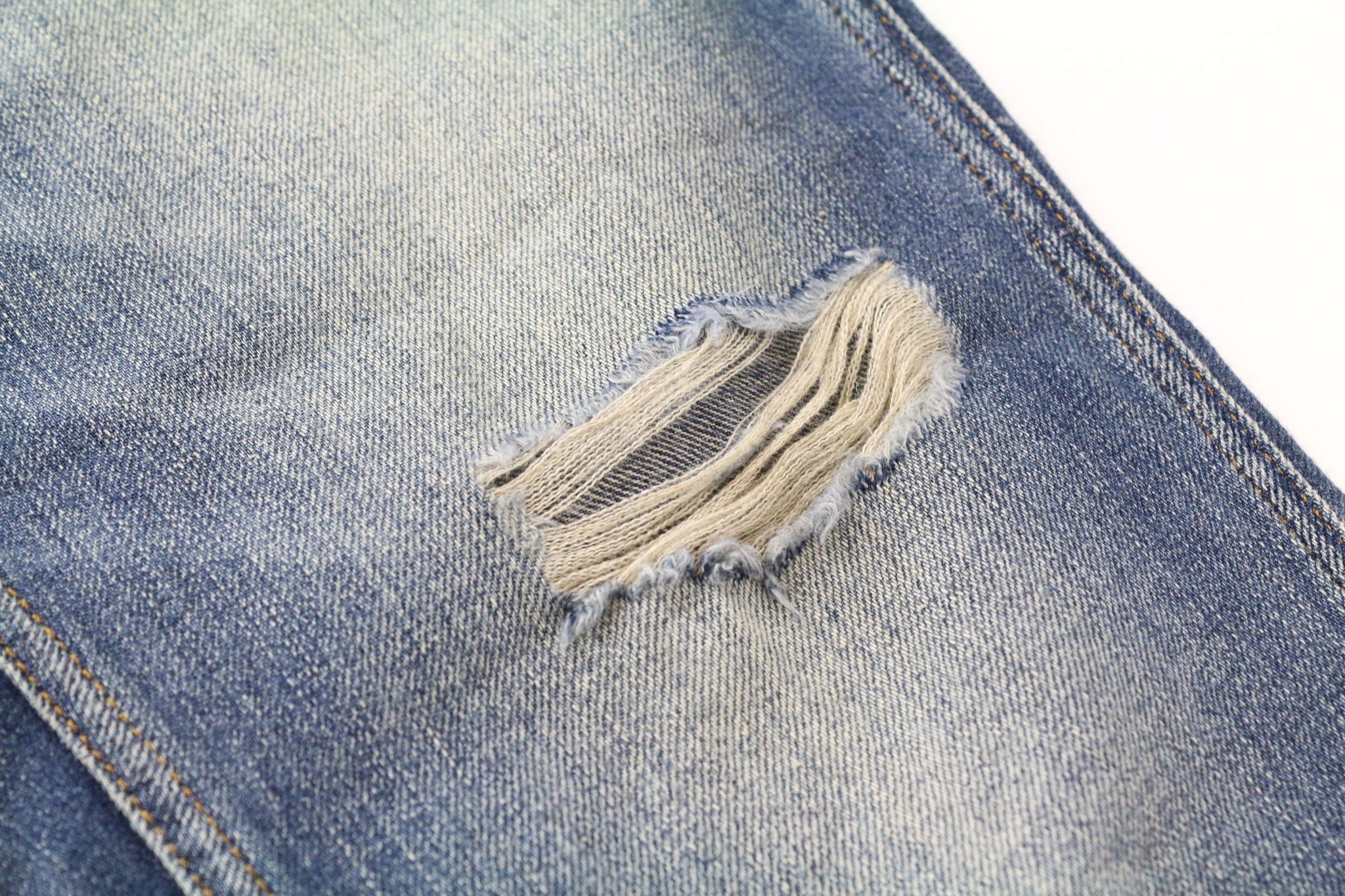 Scotch & Soda BANDIT W28/L30 Blue Cotton Linen Distress Slim Jeans 75634 Size 28" / US 6 / IT 42 - 9 Thumbnail
