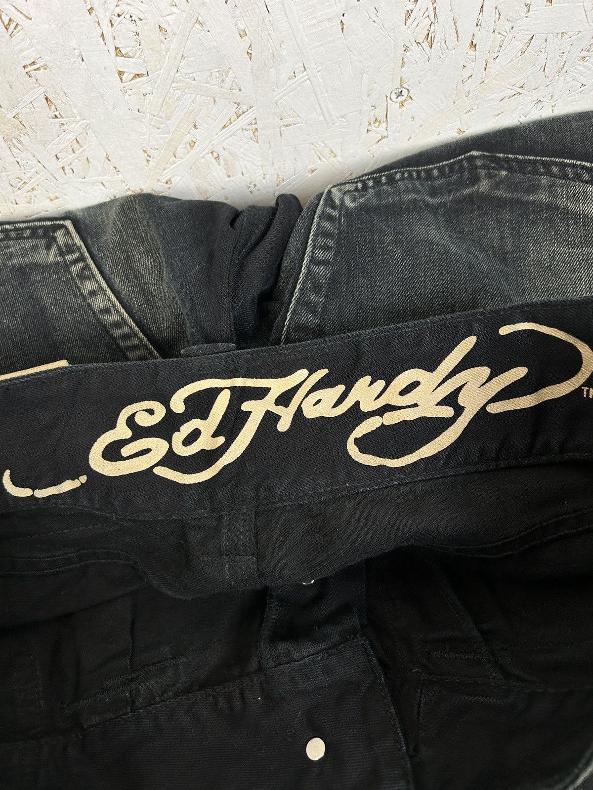 Christian Audigier Vintage Ed Hardy By Audigier Rhinestone Tiger Jeans 38 Size US 38 / EU 54 - 10 Thumbnail