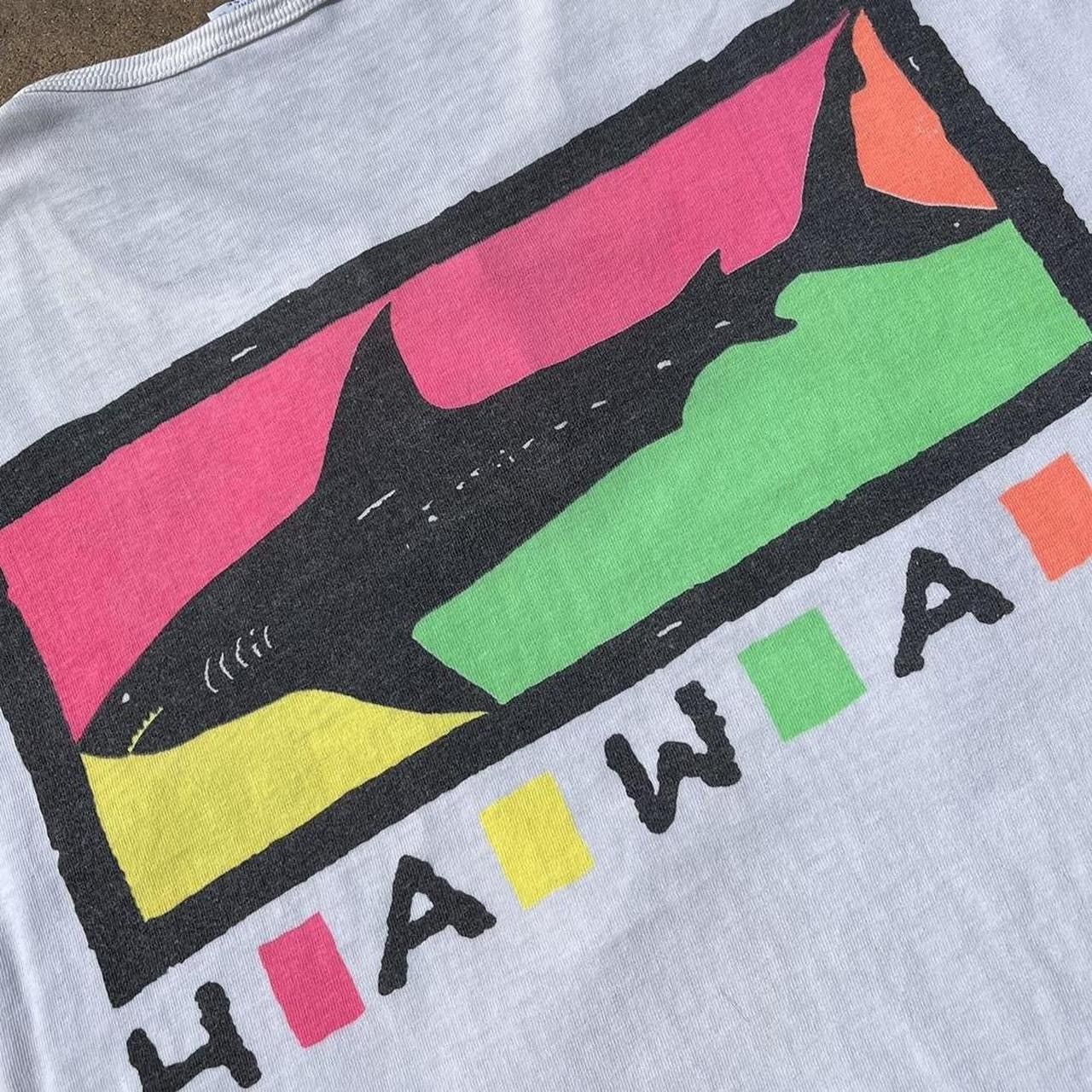 Vintage Vintage 90s Crazy Shirt Hawaii Neon Destination Tshirt Size US XL / EU 56 / 4 - 3 Thumbnail