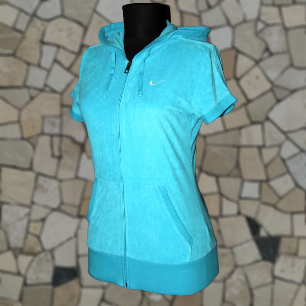 Nike Nike Womens Mint Short Sleeves Hoodie Jacket M Size Size M / US 6-8 / IT 42-44 - 1 Thumbnail