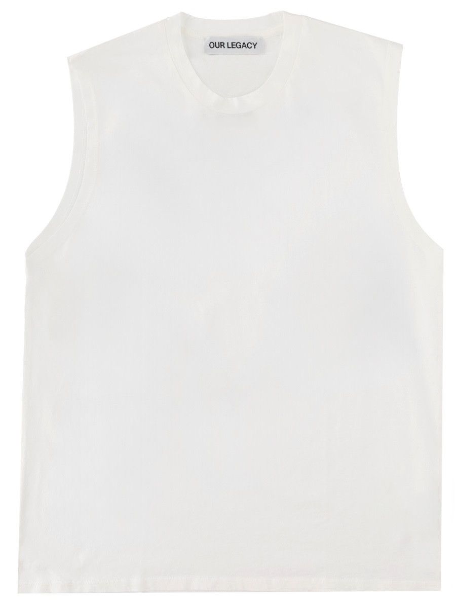 Our Legacy OUR LEGACY TANK TOP "BREATHE" - WHITE (IT 44) Size US XS / EU 42 / 0 - 1 Thumbnail
