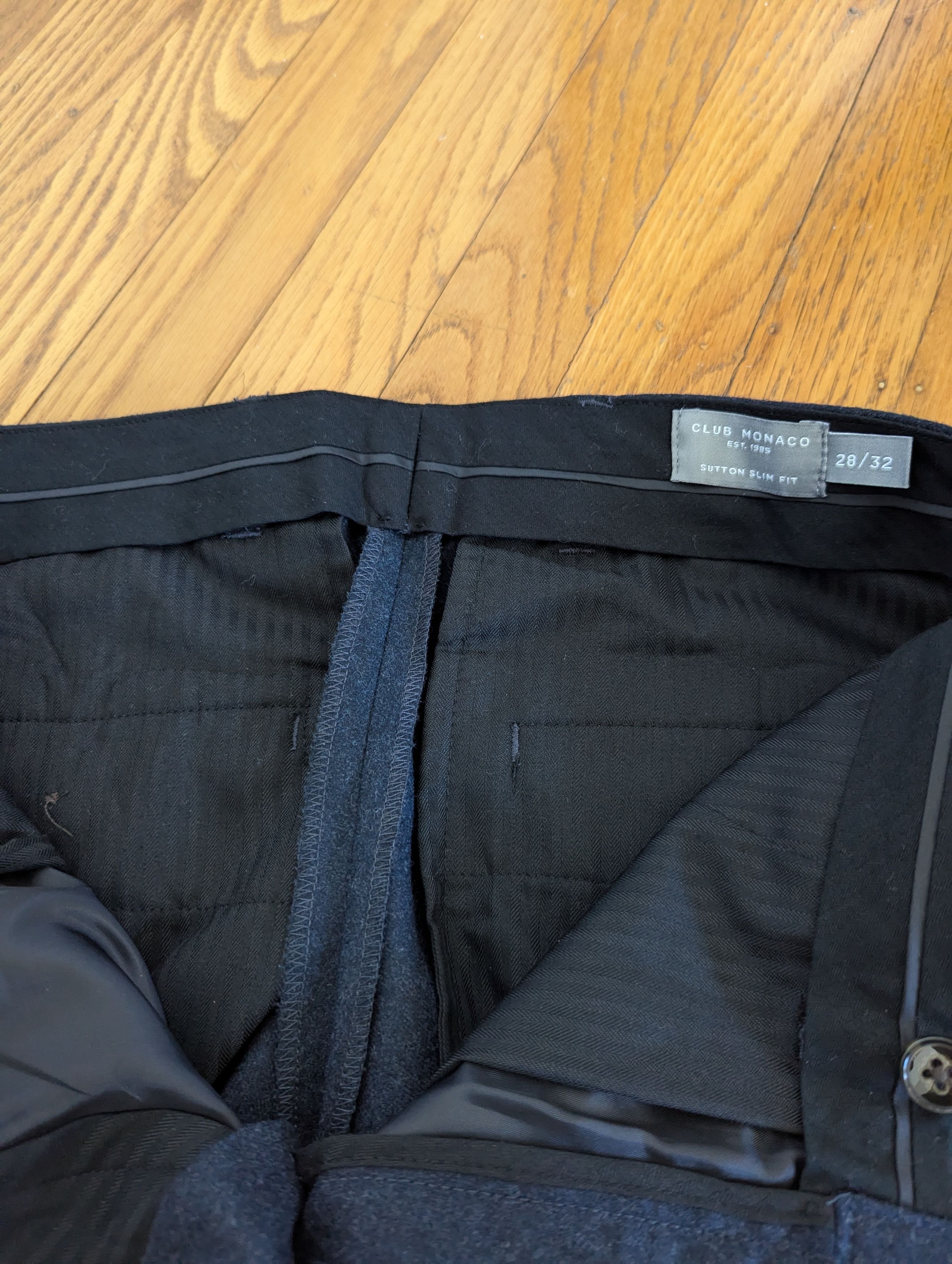 Club Monaco Textured Wool Dress Pants Size US 28 / EU 44 - 4 Thumbnail