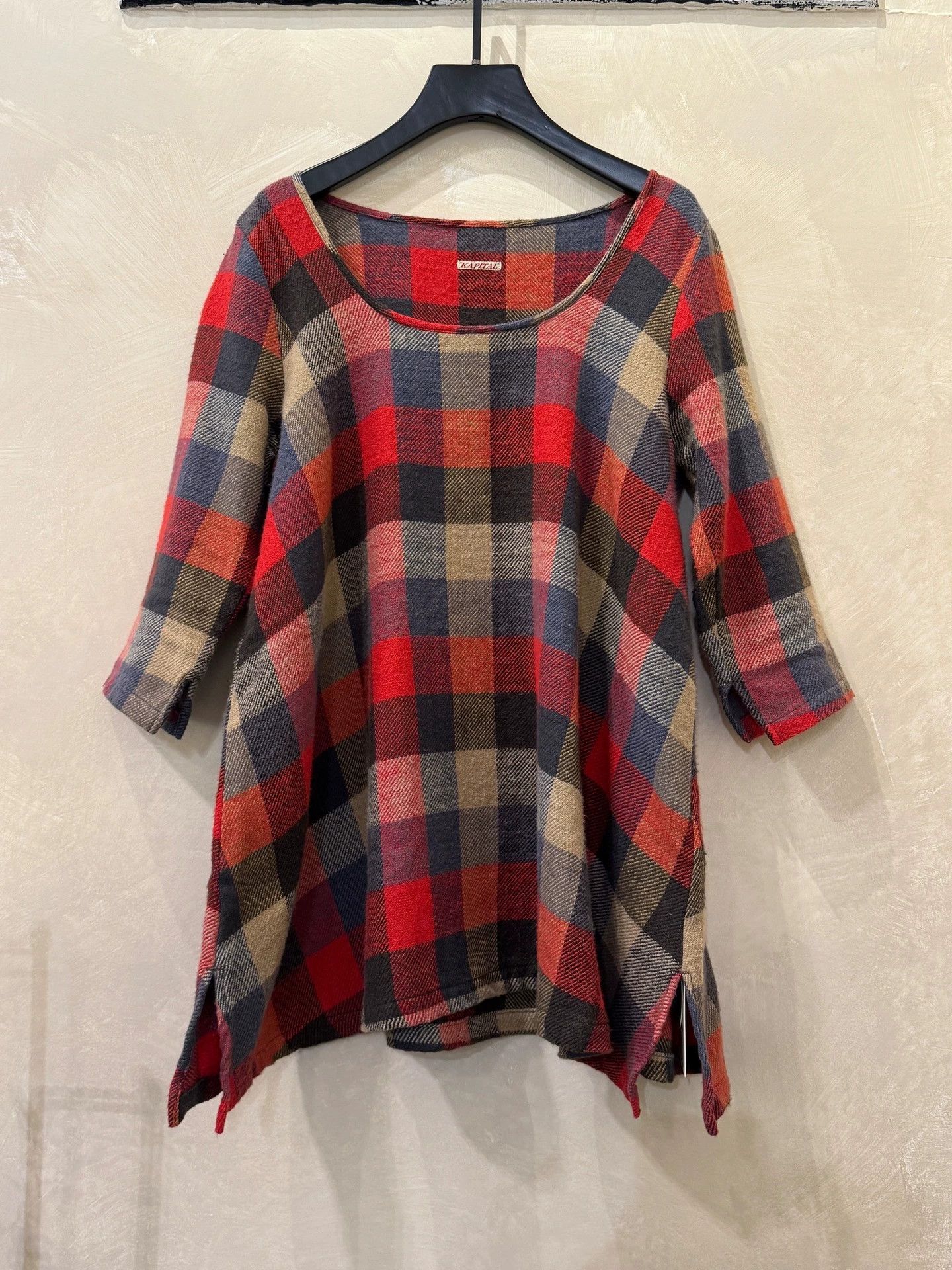 Kapital Kapital Wool Color Block Oversized 3/4 Crew Top Size S / US 4 / IT 40 - 9 Thumbnail