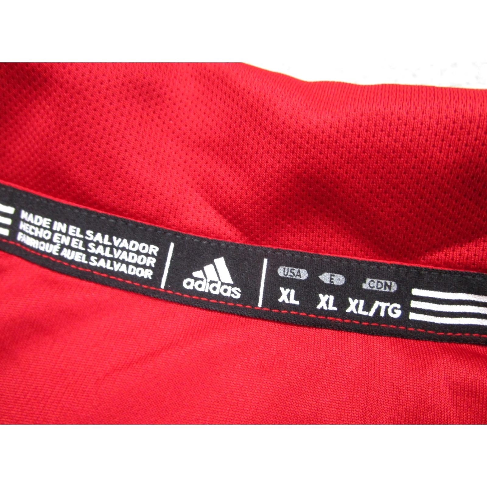 Adidas Adidas Polo Shirt Mens XL Red AEROREADY 3SSB Elite EYBL D1 Short Sleeve Embroidered Logo Basketball Shirt Size US XL / EU 56 / 4 - 6 Thumbnail