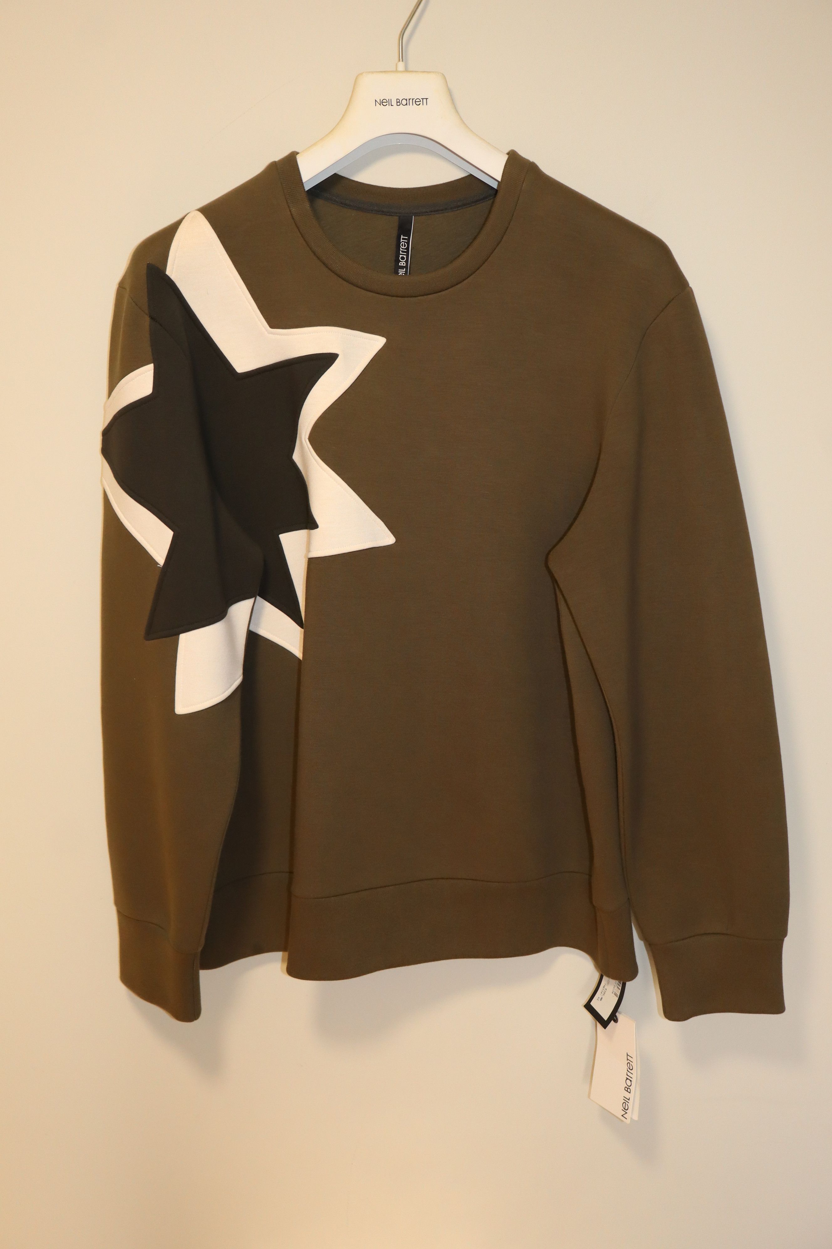 Neil Barrett Pop art star neoprene sweatshirt Size US XL / EU 56 / 4 - 1 Thumbnail