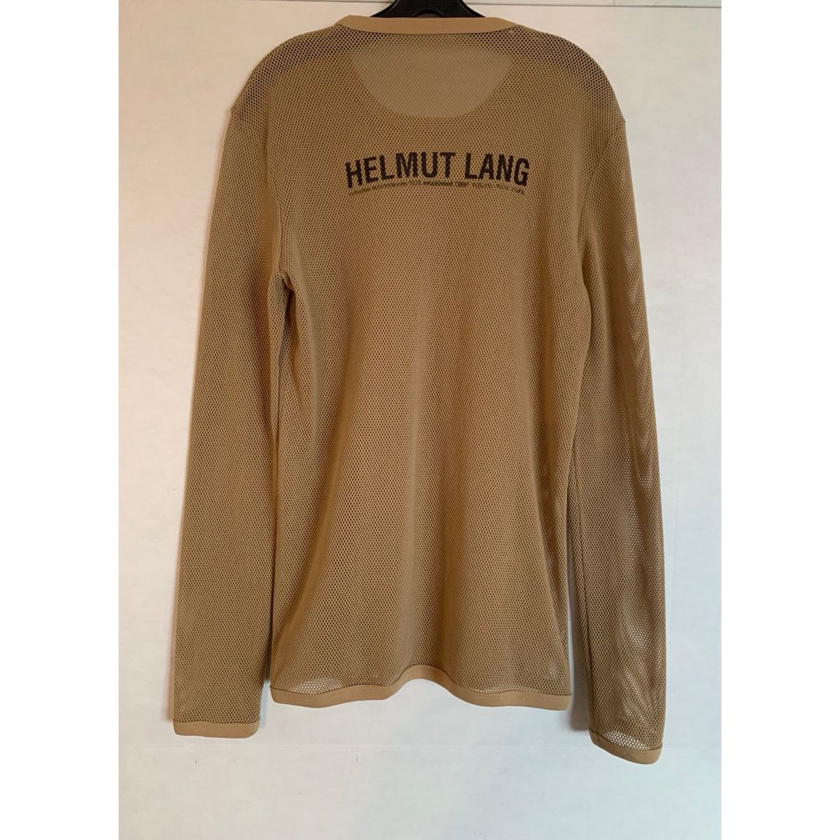Helmut Lang HELMUT LANG BROWN LOGO MESH TOP Size US M / EU 48-50 / 2 - 1 Thumbnail