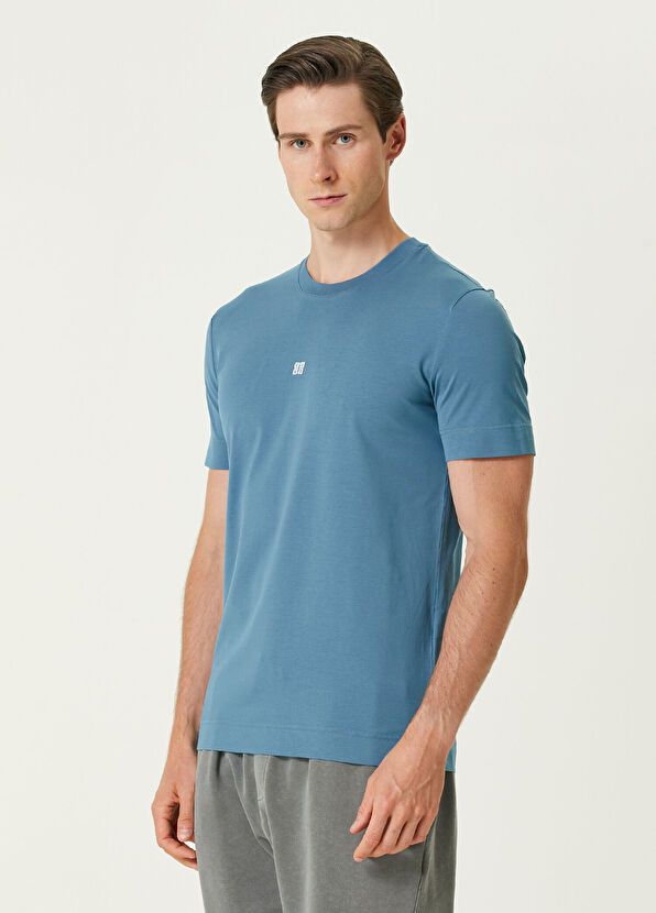 Givenchy o1srvl11e0326 Slim Fit T-Shirt in Blue Size US XXL / EU 58 / 5 - 3 Thumbnail
