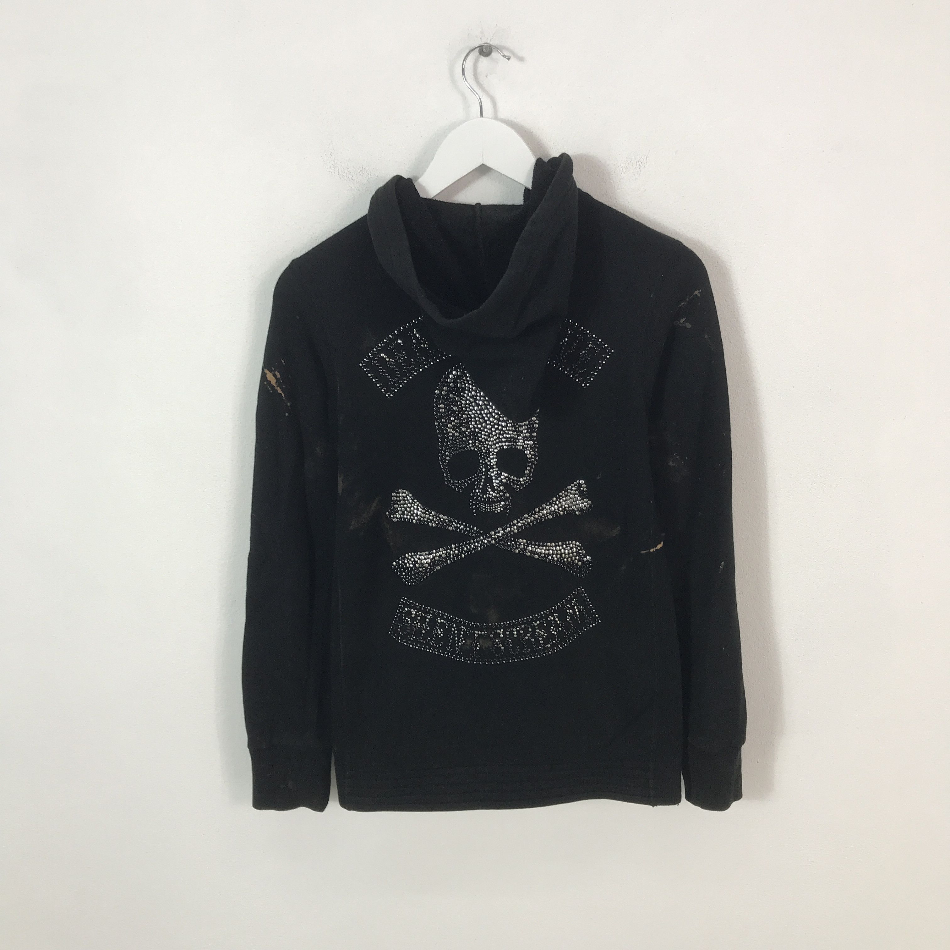 roen acid styel skull hoodies jacket