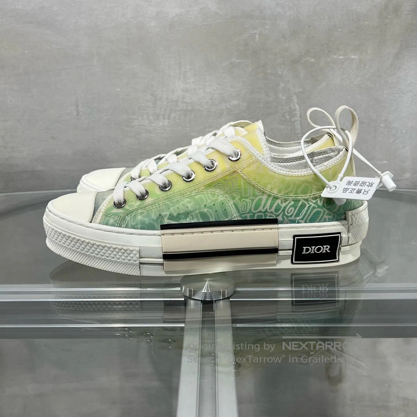 Dior Dior × Shawn Stussy collaboration edition B23, yellow-gree Size US 5 / IT 35 - 3 Thumbnail