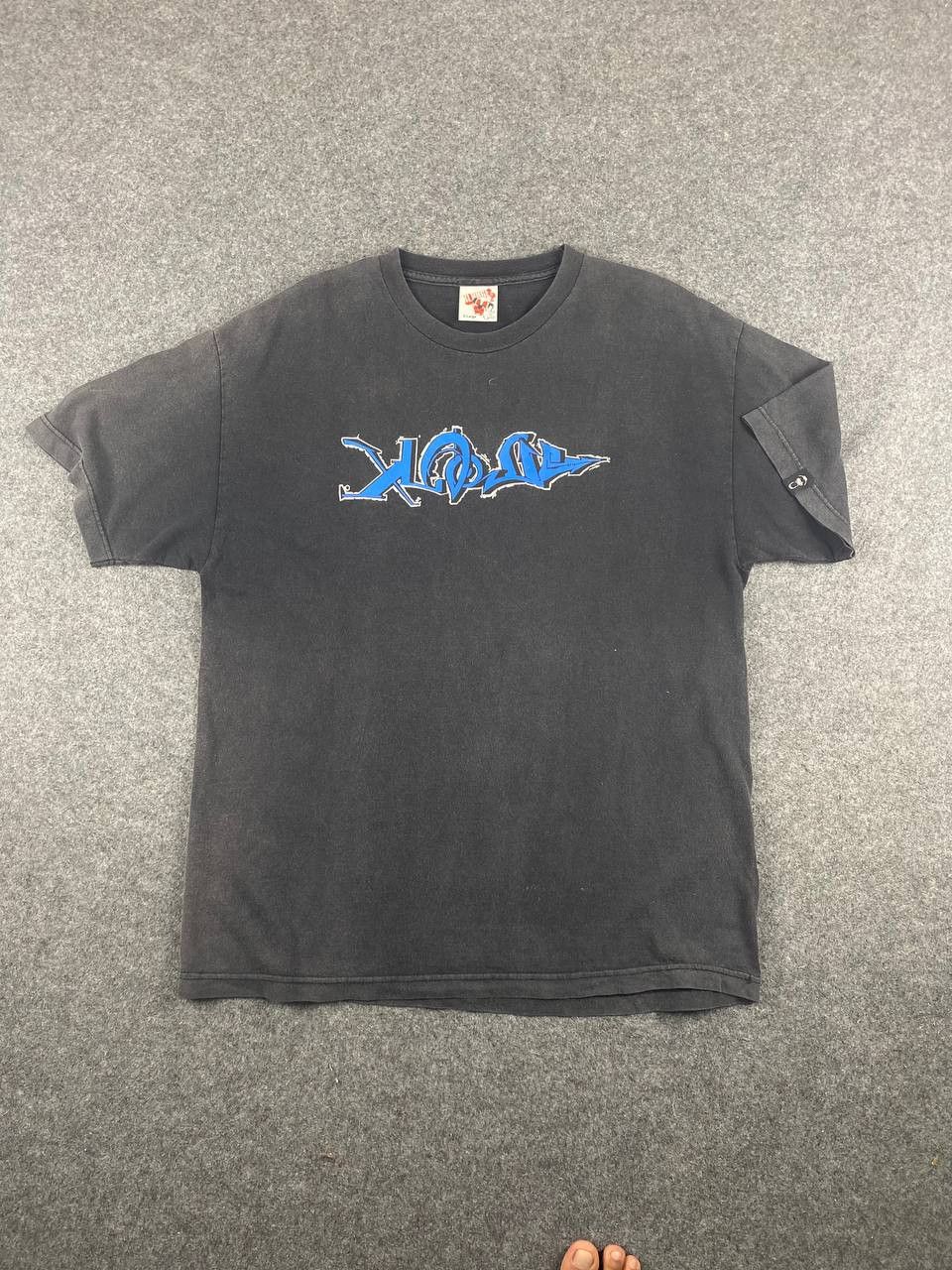 xlarge streetwear tee made in usa faded black