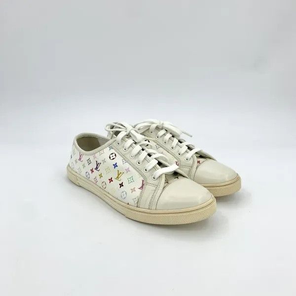 Louis Vuitton Louis Vuitton Stylish Low-Top Sneakers in White -2508 Size US 5.5 / EU 38 - 2 Thumbnail