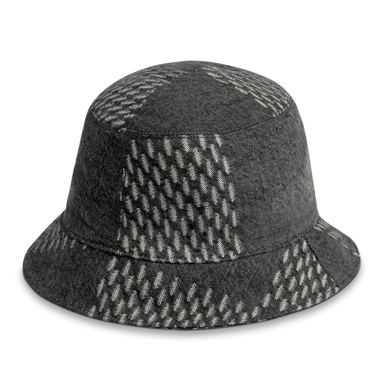 Louis Vuitton Louis Vuitton Nigo Black Monogram Logo Sun Bucket Hat M 58cm Size ONE SIZE - 8 Thumbnail