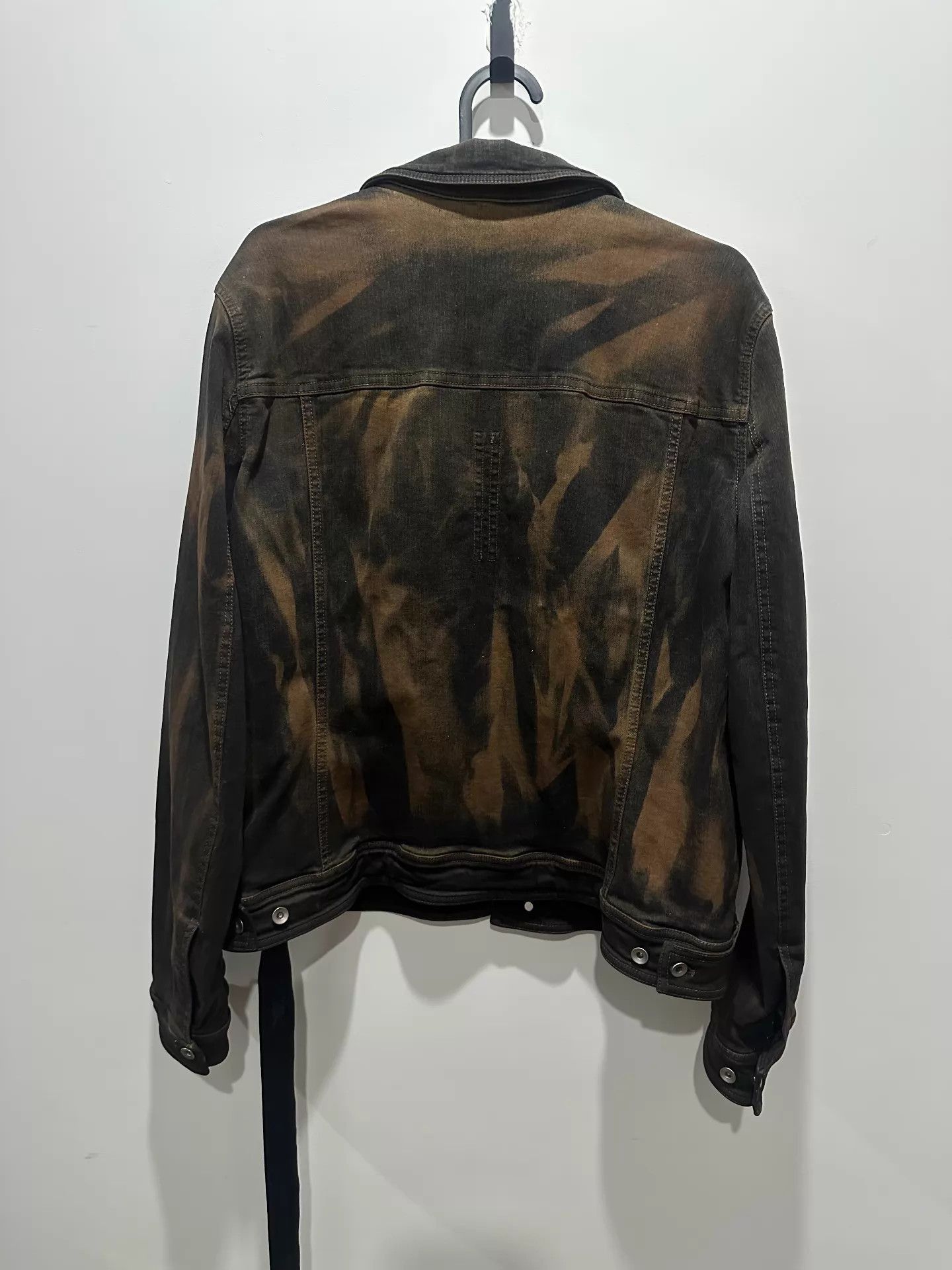Rick Owens Brown Distressed Denim Jacket - Size L Size US L / EU 52-54 / 3 - 1 Preview